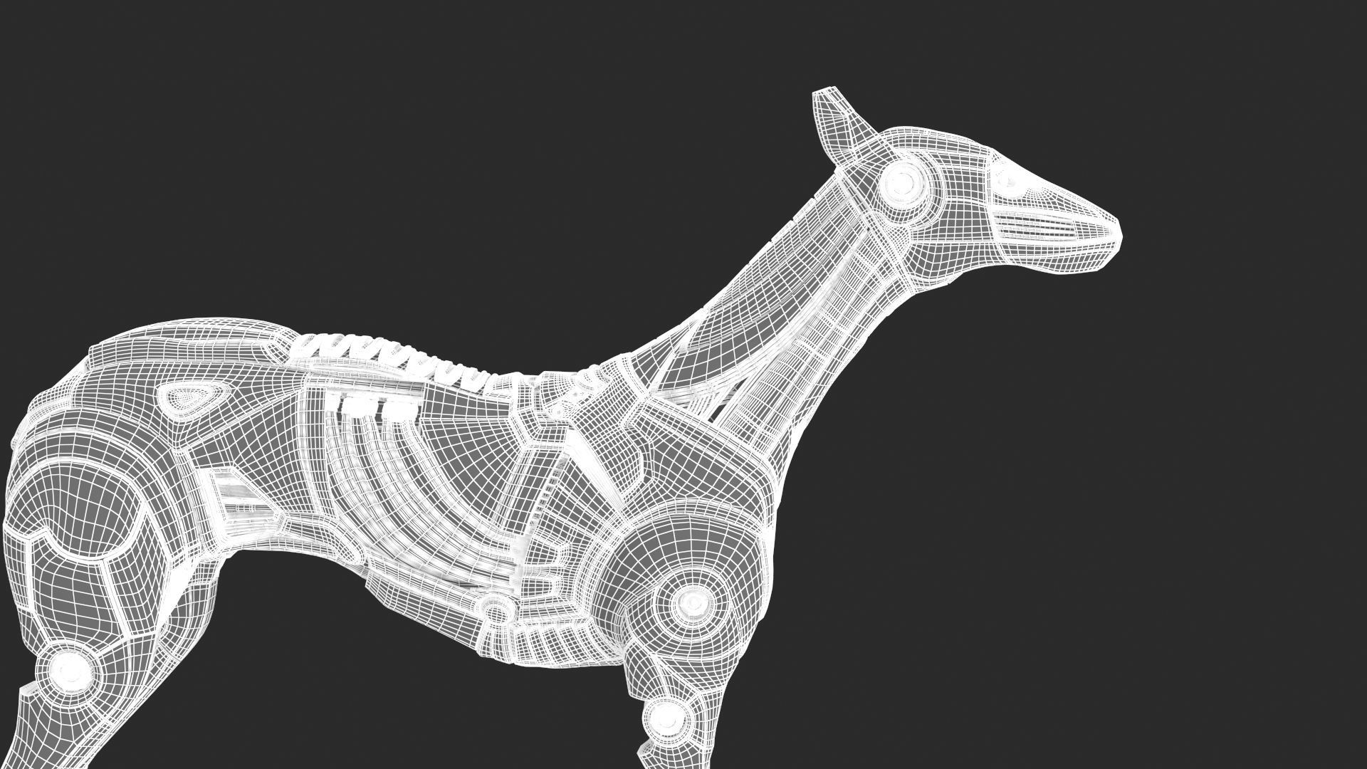 Cyborg dog 3D model_24