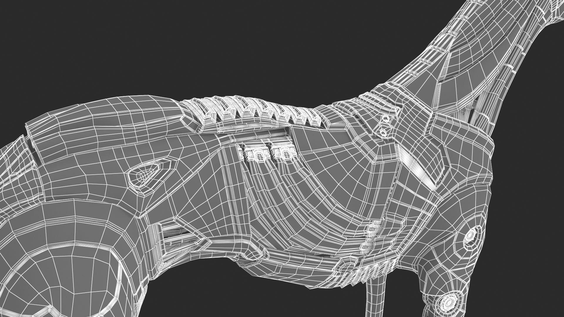 Cyborg dog 3D model_25