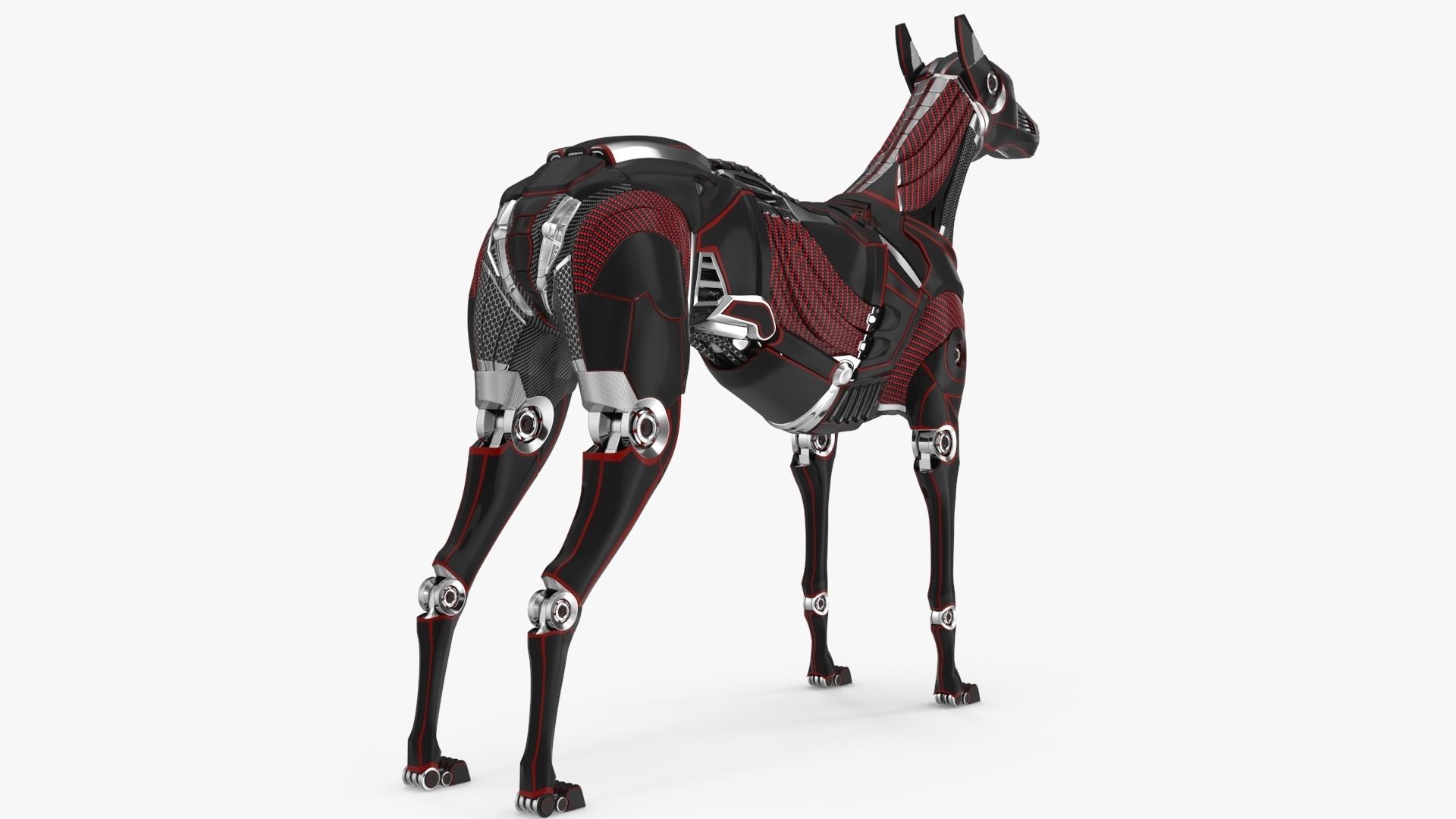 Cyborg dog 3D model_3