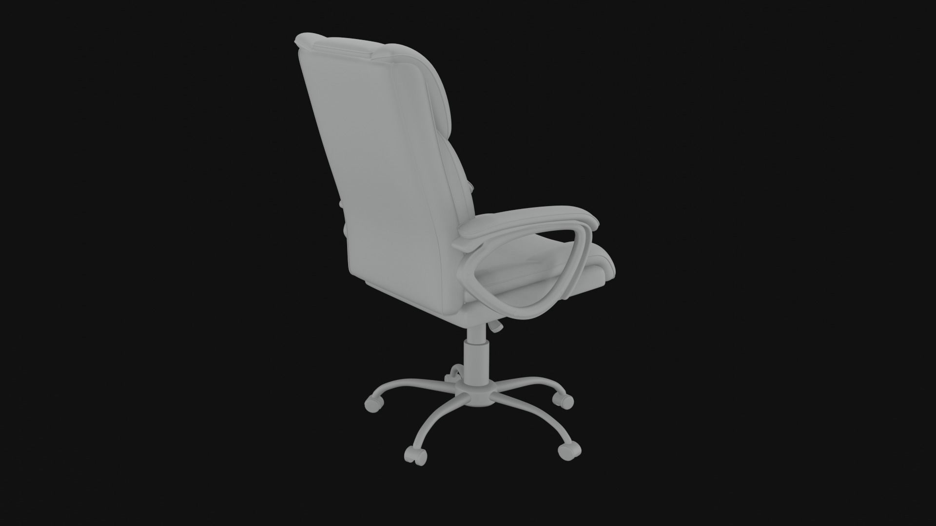 Staples Kelburne Luxura Faux Leather Desk Chair free 3D model CGTrader