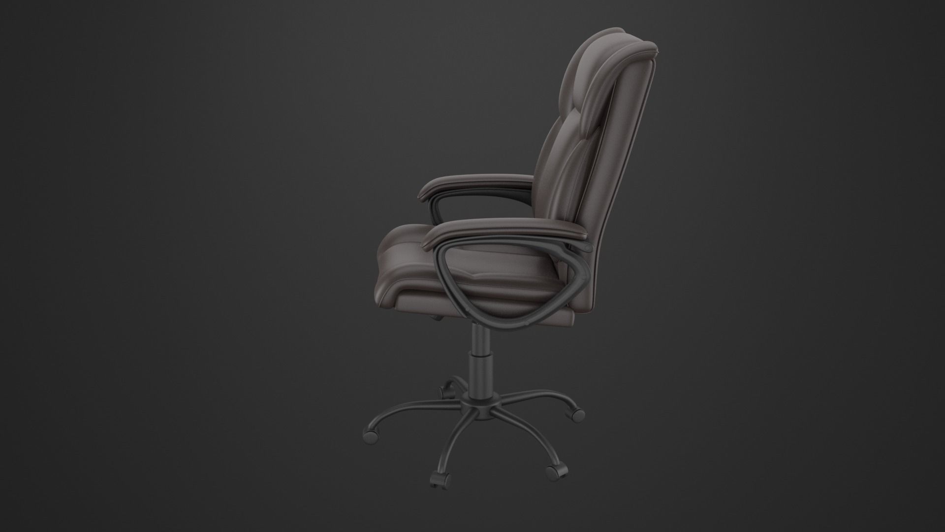Staples Kelburne Luxura Faux Leather Desk Chair free 3D model CGTrader