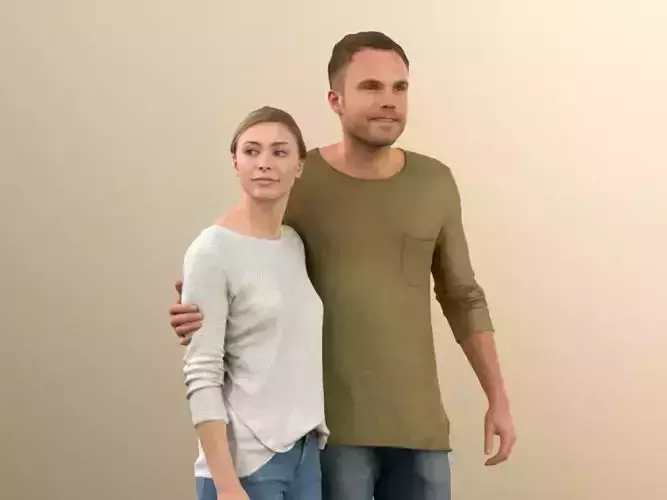 Ramona Simon 10054 - Couple People Man Woman Casual Love