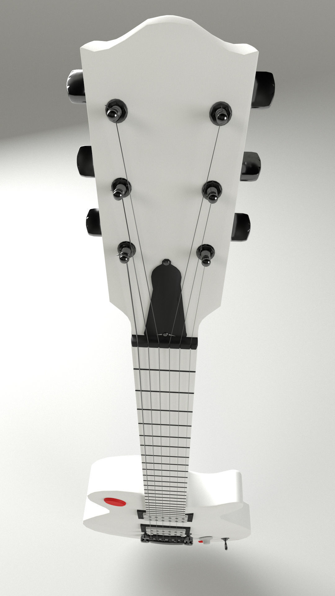 Buckethead guitar 3D model_2