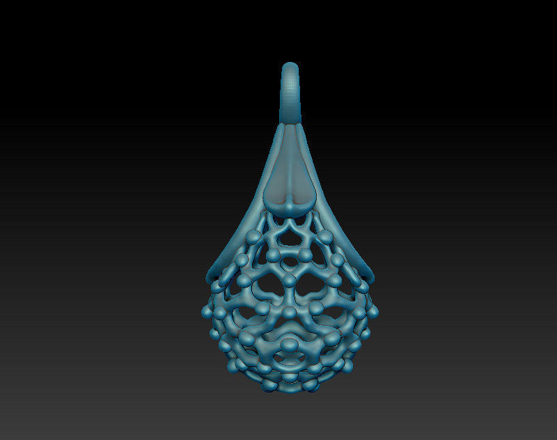 Original dainty earrings model with openwork pattern 3D print model_4