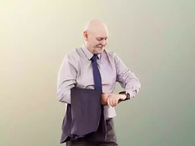 Phil 11335 - Old Man Grandpa Time watch business