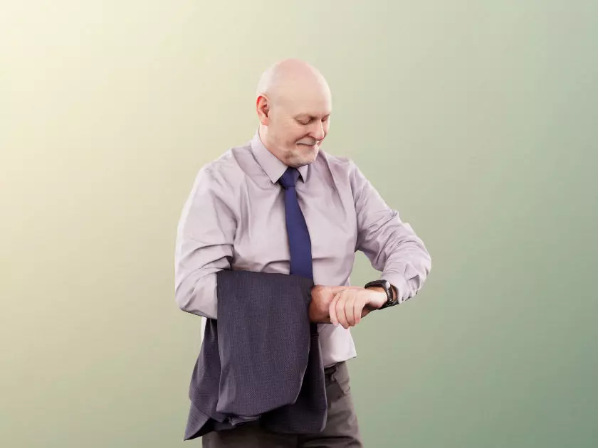 Phil 11335 - Old Man Grandpa Time watch business 3D model_0