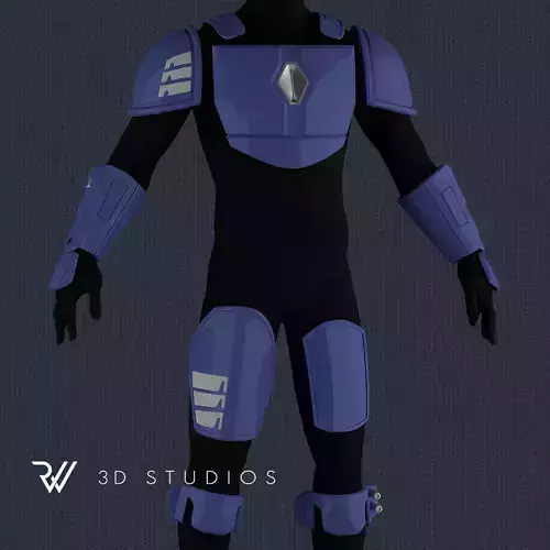 The Mandalorian Death Watch Armor - Clean Version - STL File 3D print model
