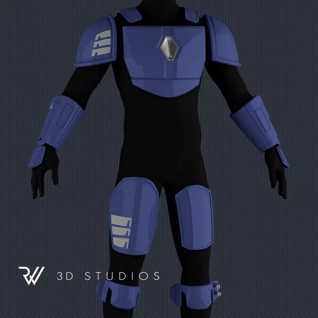 The Mandalorian Death Watch Armor - Clean Version - STL File 3D print model_0