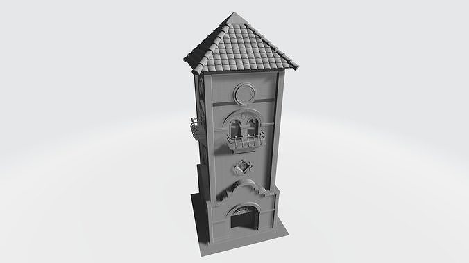 Clock tower 3D print model