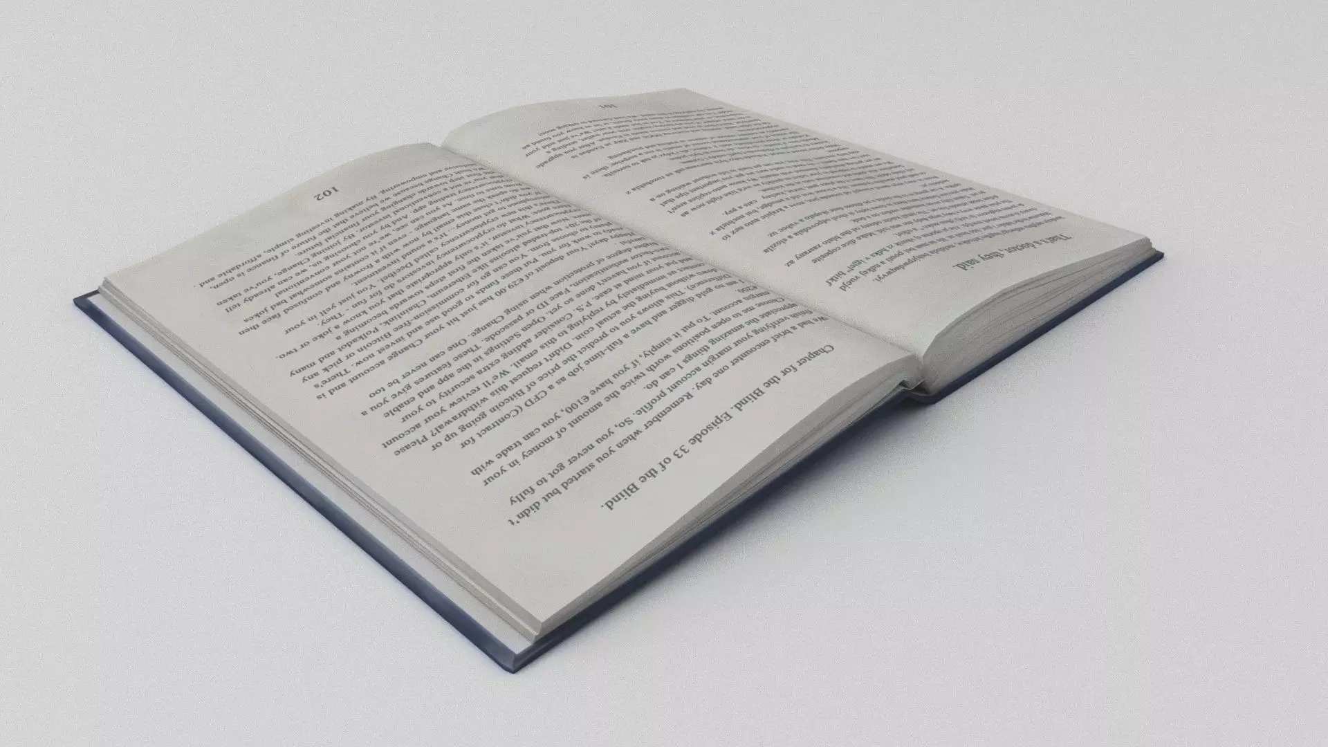 Open Book 21 Low-poly 3D model