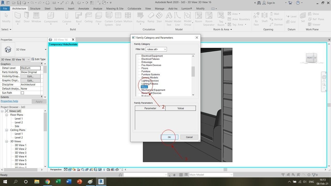 pillow four gold 3D model_4
