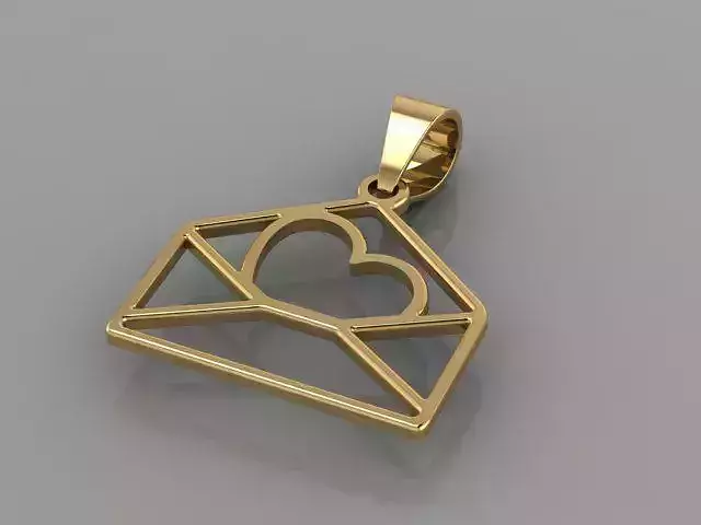 LOVELY MESSAGE PENDANT 3D print model