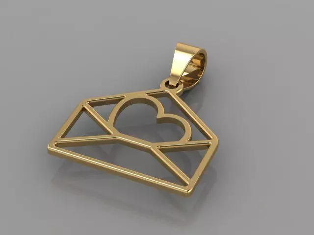 LOVELY MESSAGE PENDANT 3D print model
