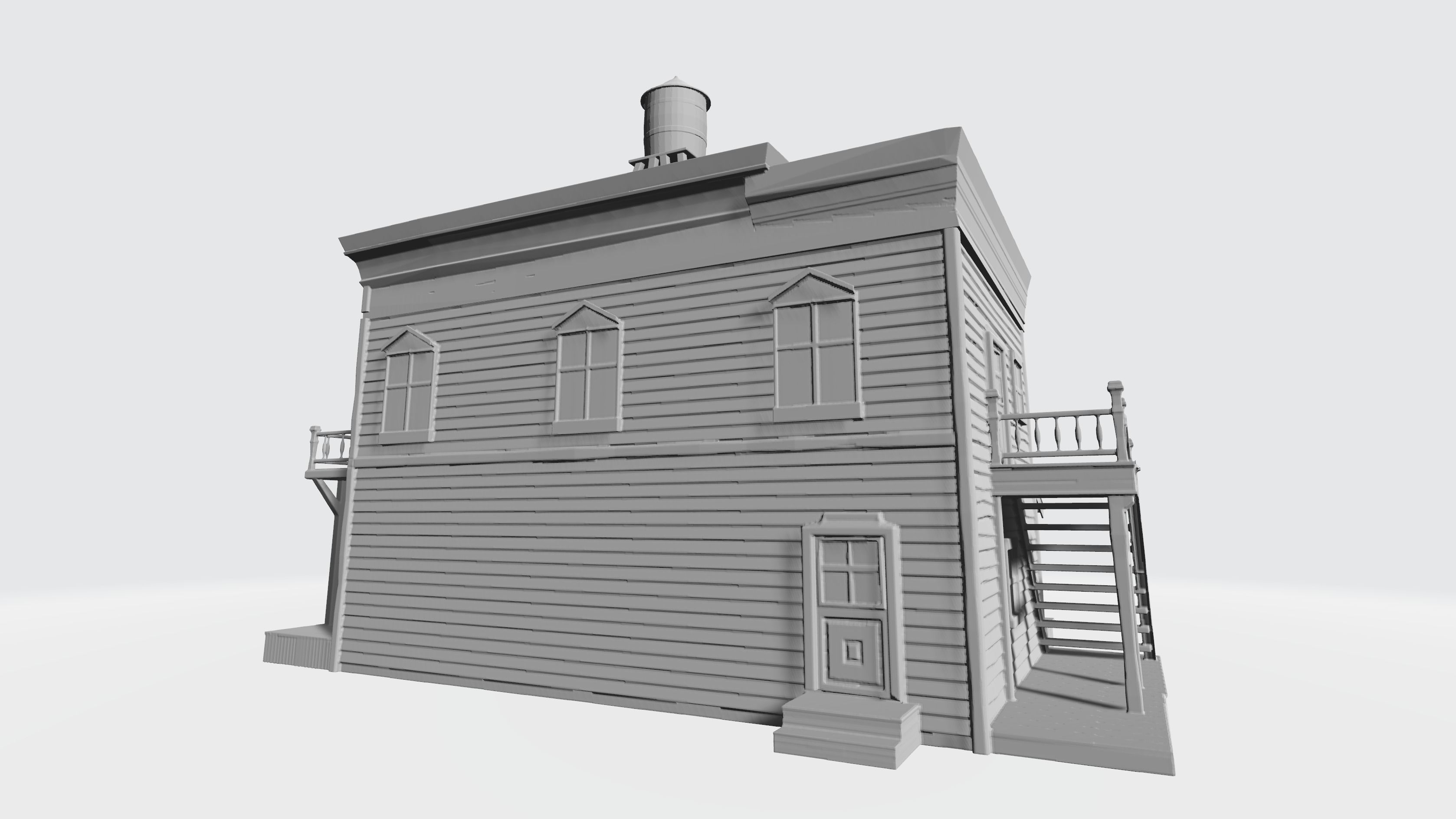 Wild west saloon 3D print model_4