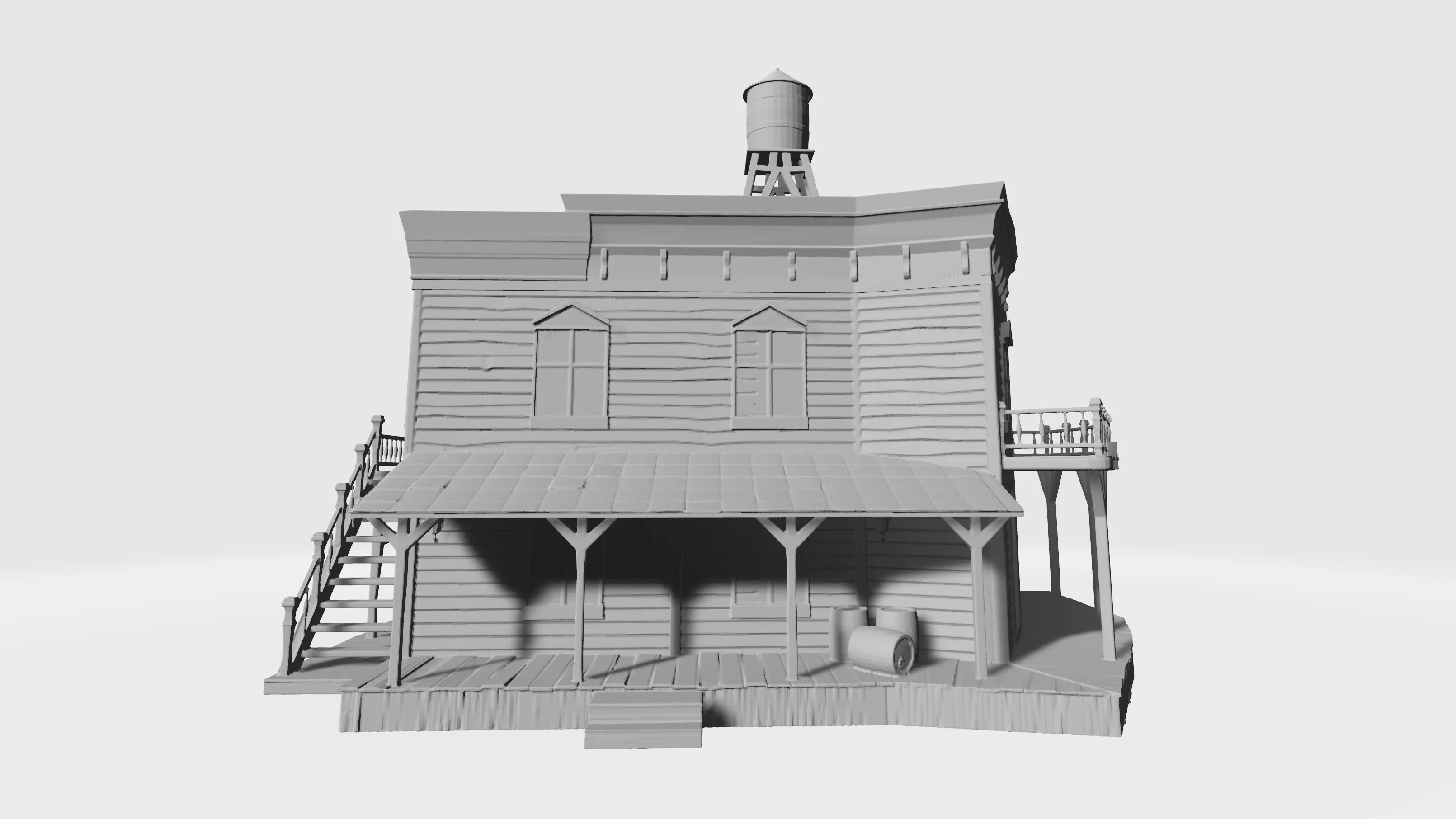Wild west saloon 3D print model_0