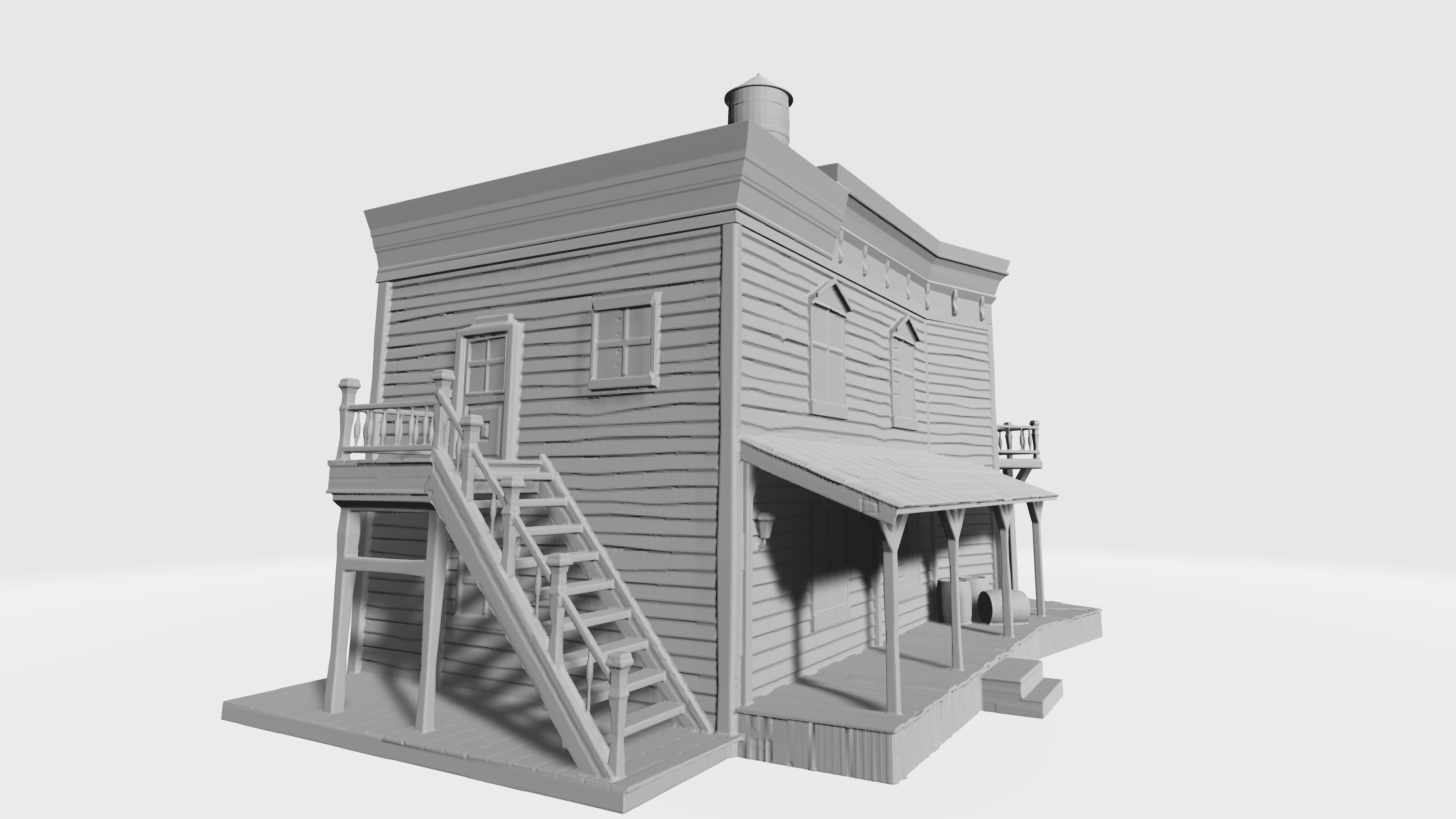 Wild west saloon 3D print model_3