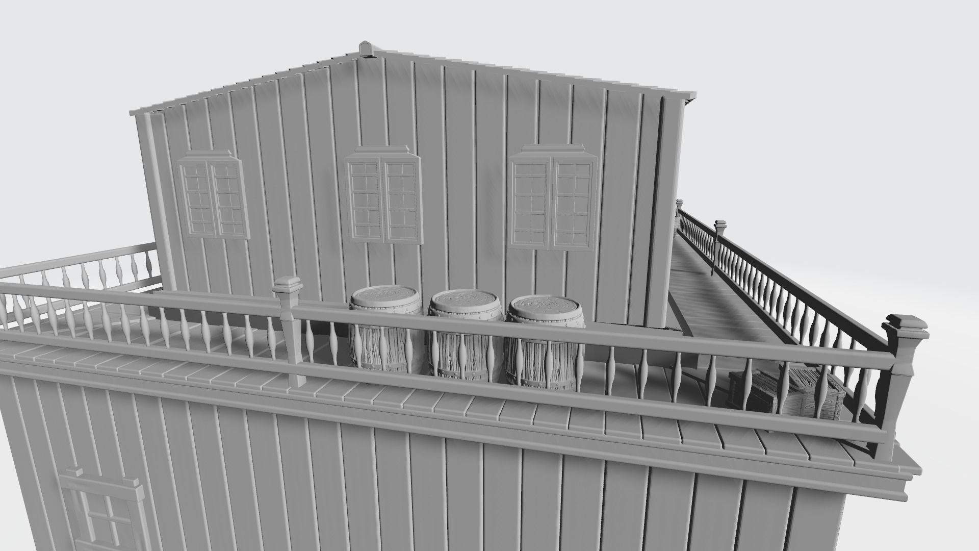 West wild hotel 3D print model_2