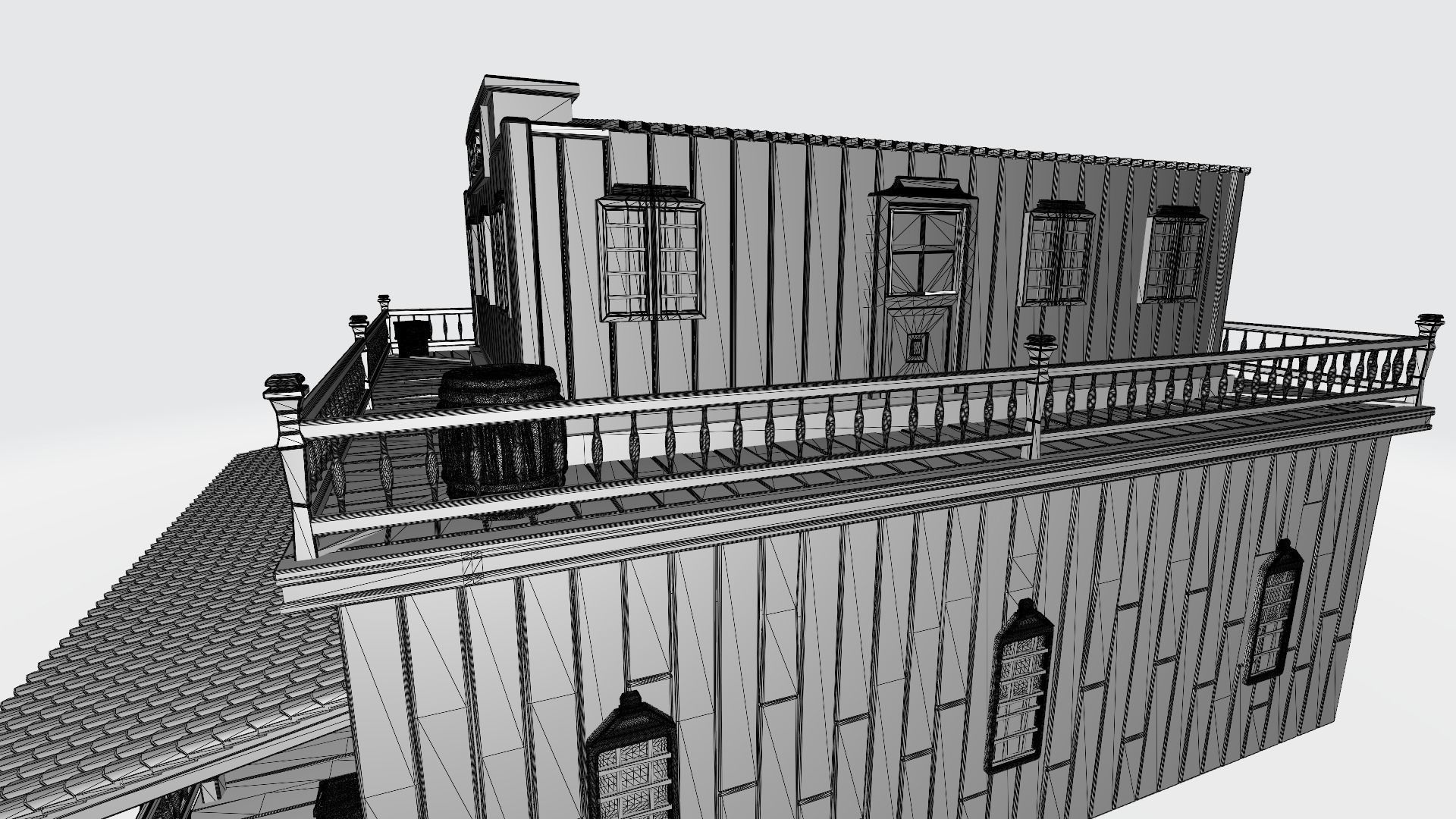 West wild hotel 3D print model_5
