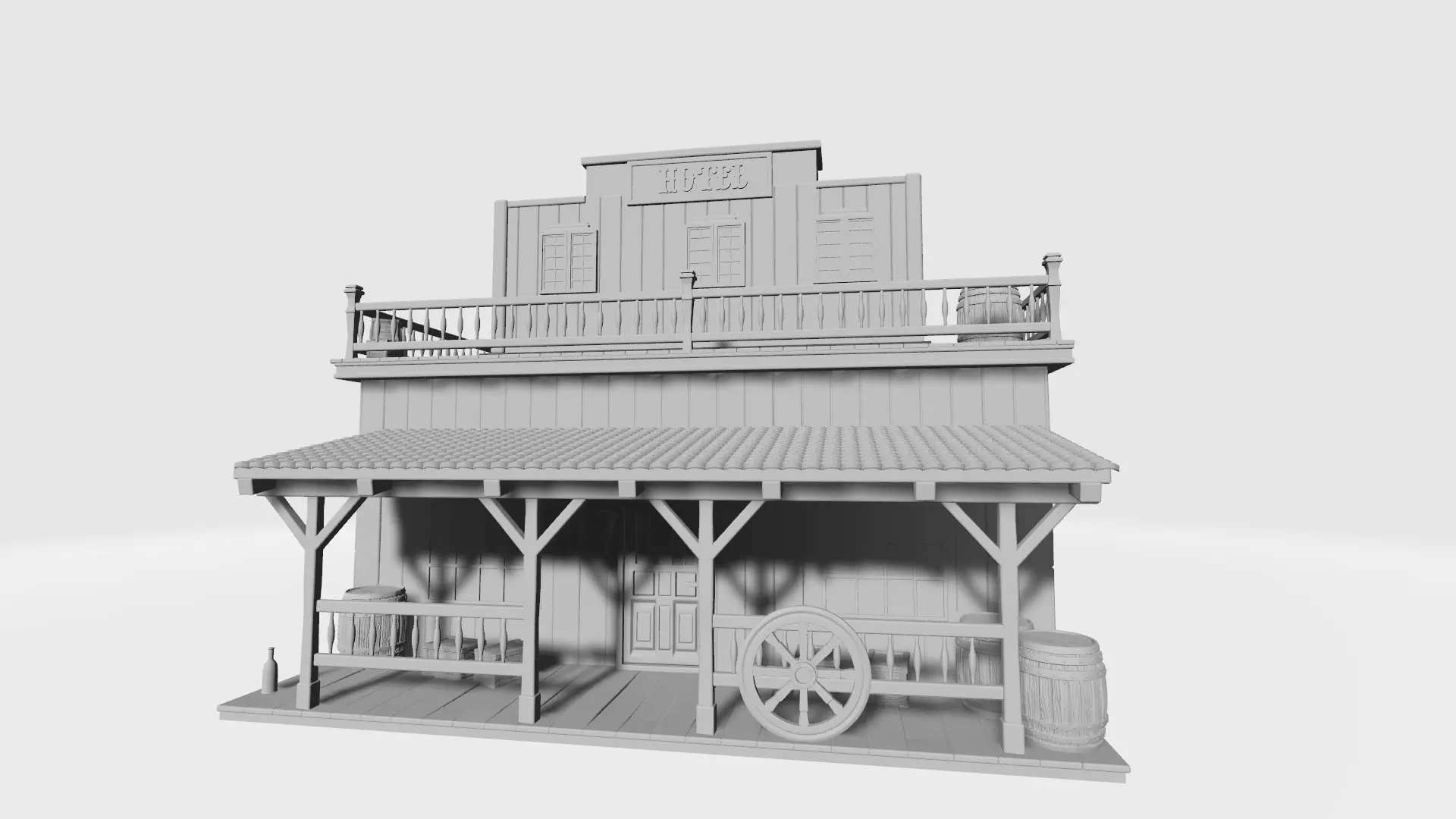 West wild hotel 3D print model_0