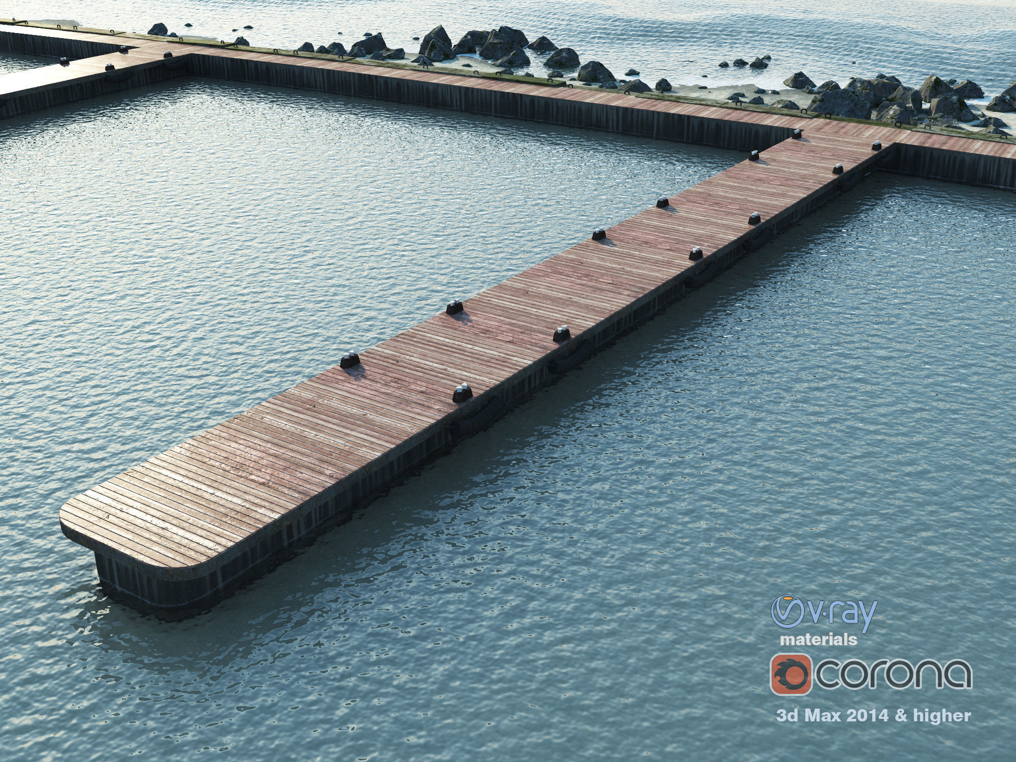 Rock and Beach  - Foam Bay  3D model_3