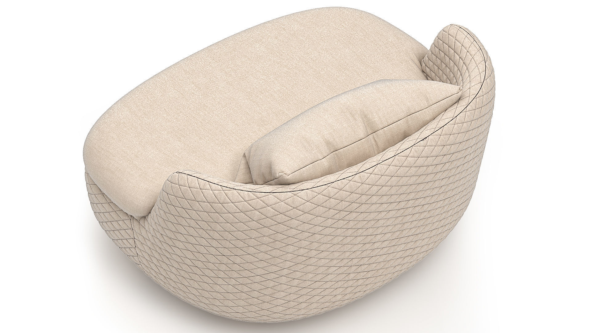 Moooi Armchair 3D model_3