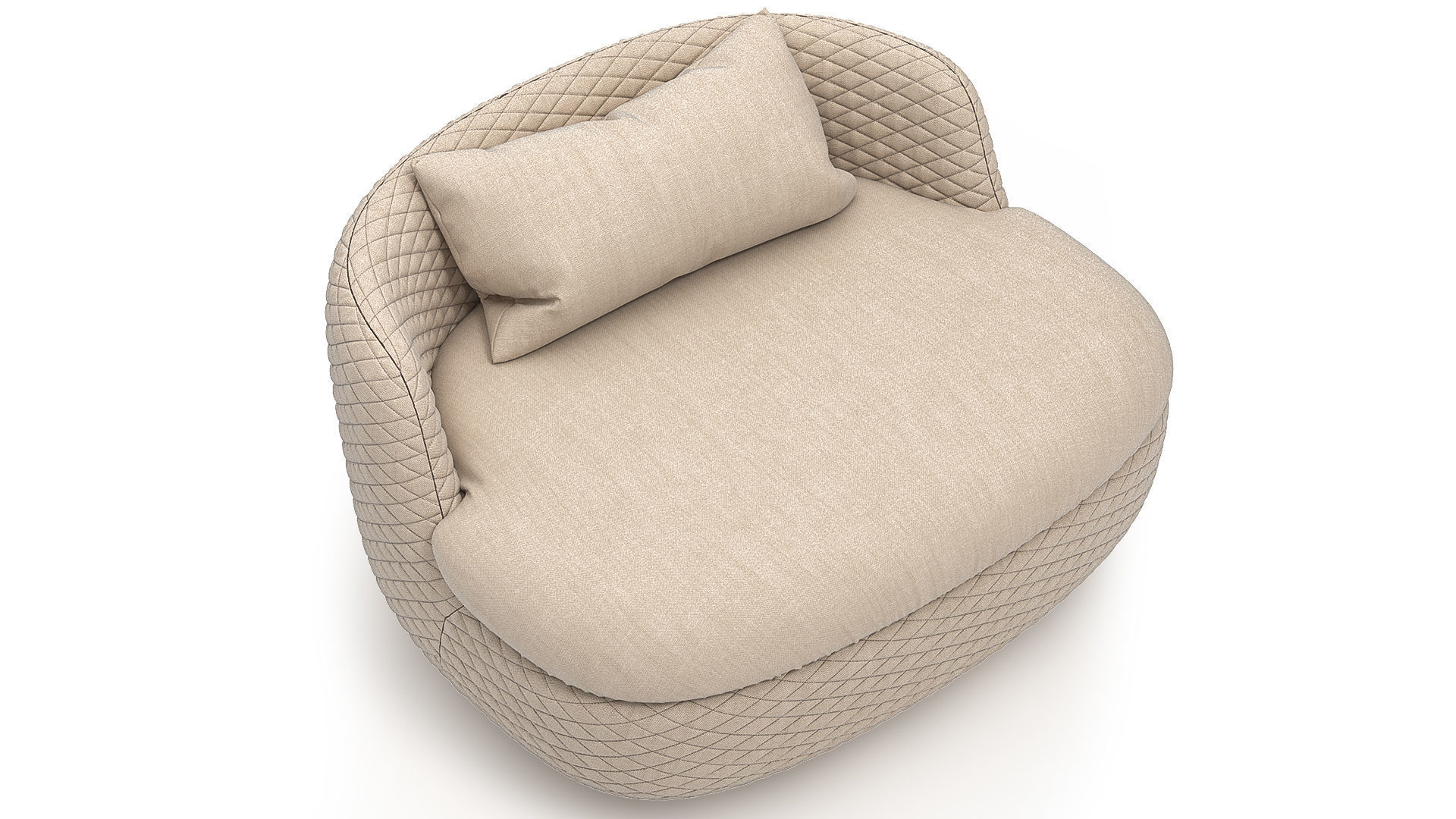 Moooi Armchair 3D model_4