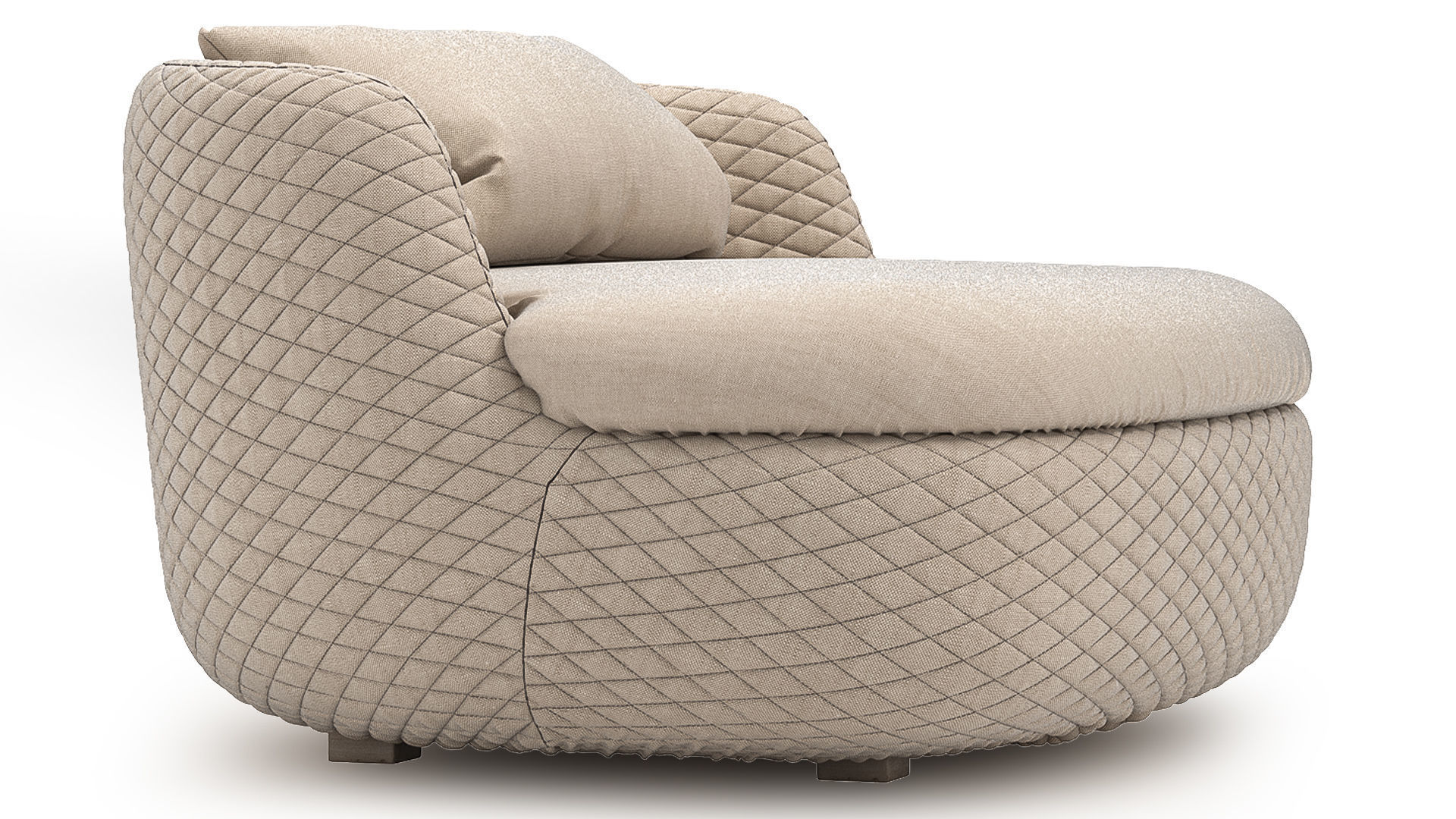 Moooi Armchair 3D model_6
