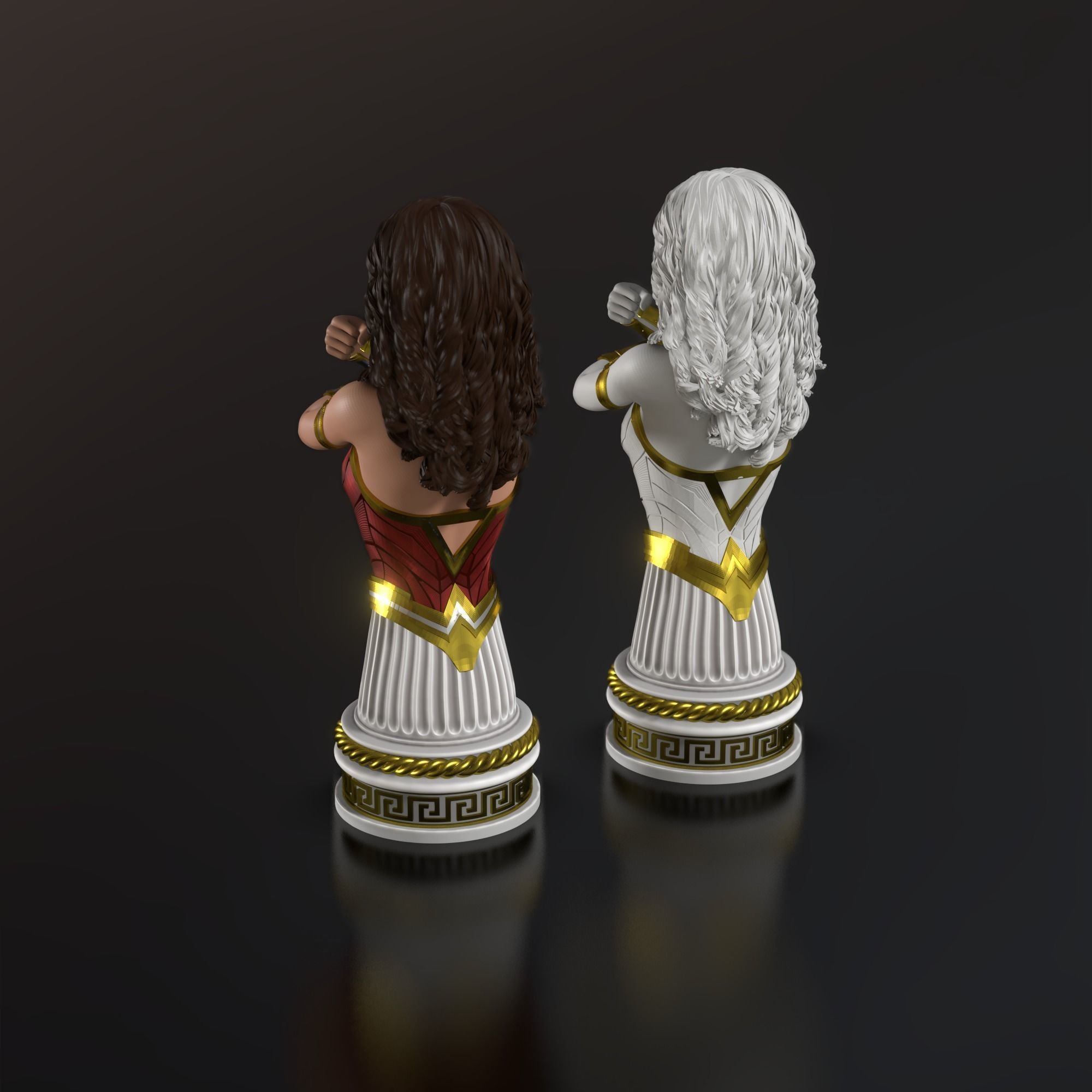Wonder woman Bust Free 3D print model_6
