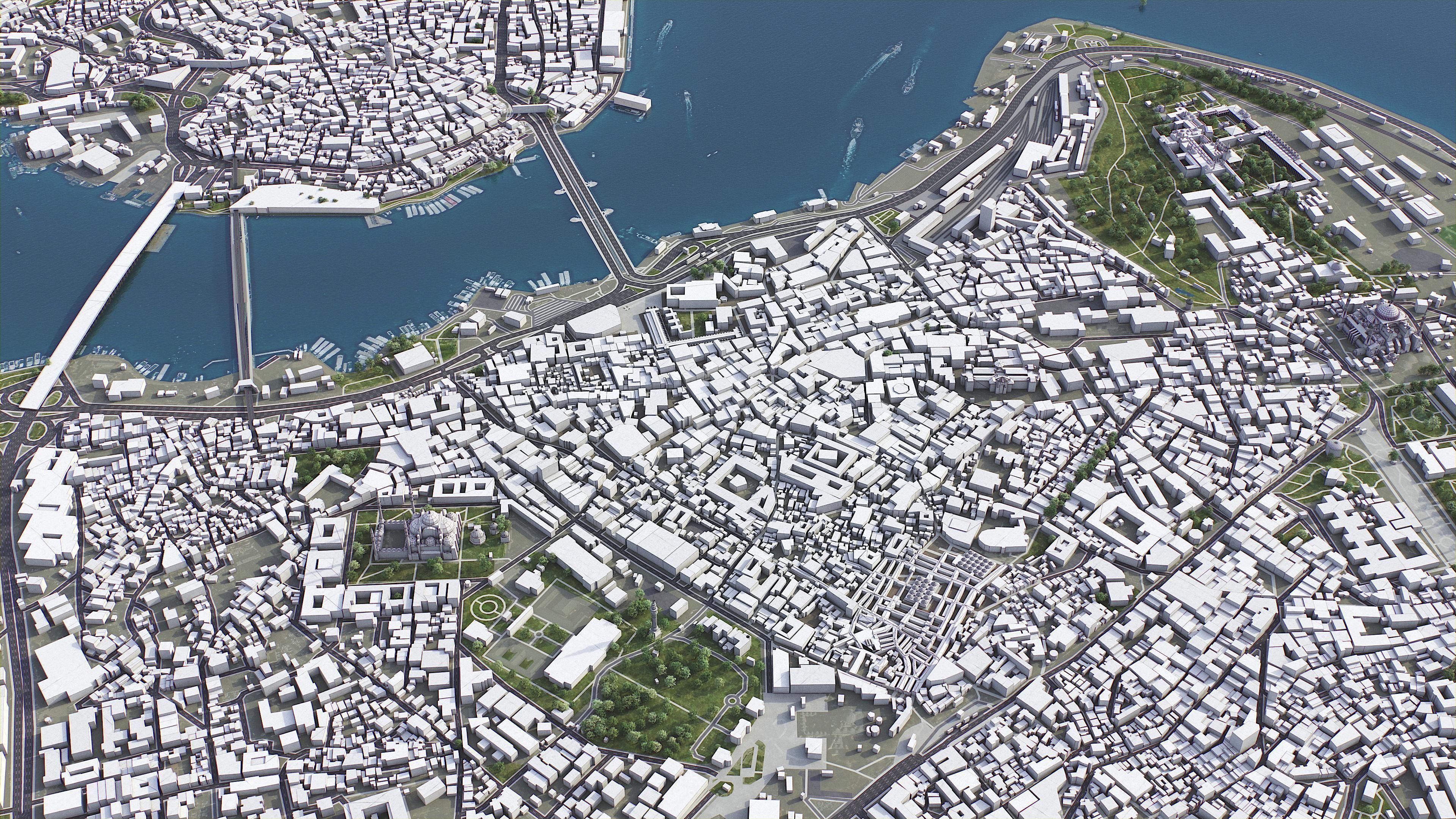 Istanbul Low-poly 3D model_9