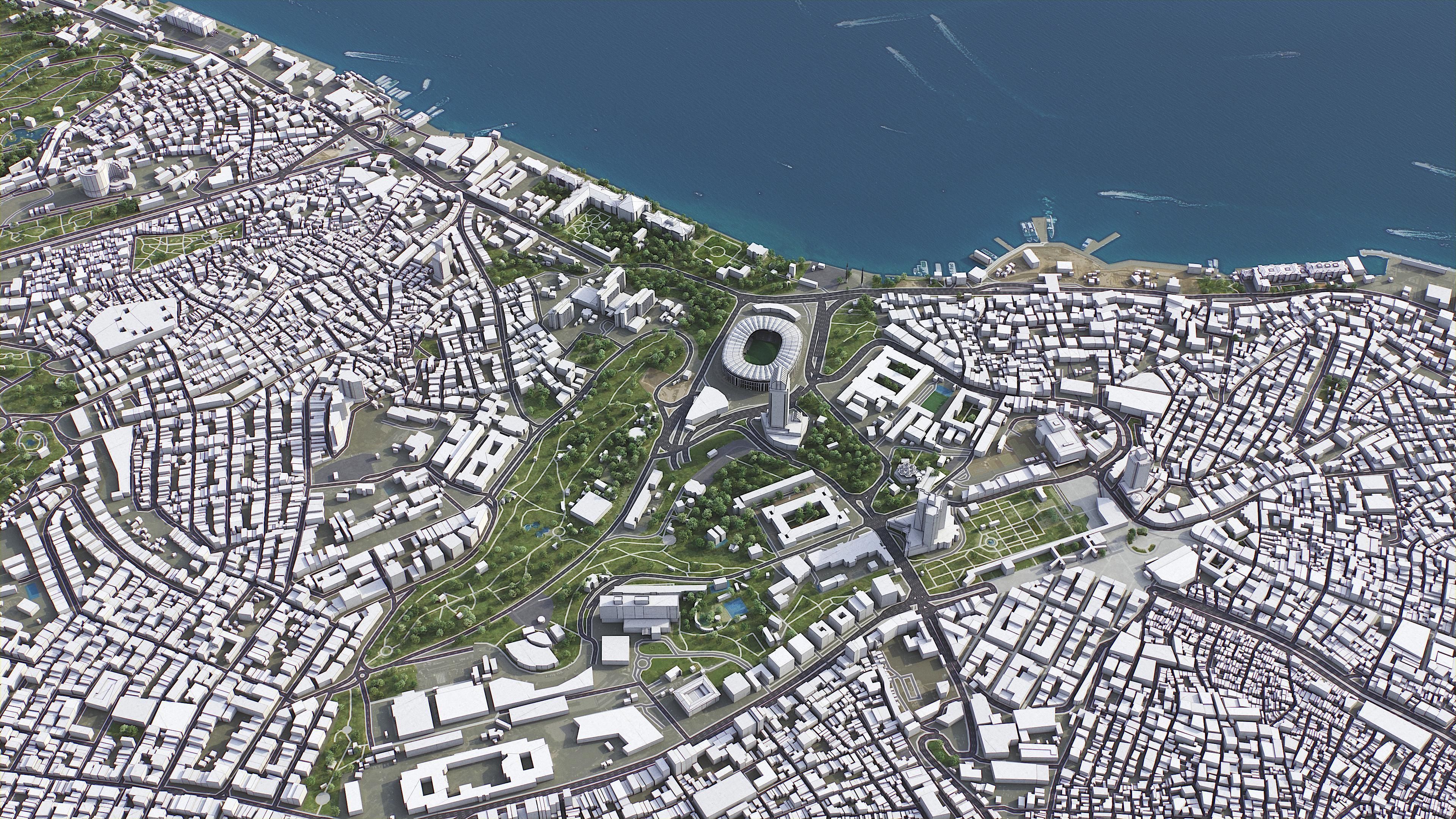 Istanbul Low-poly 3D model_15