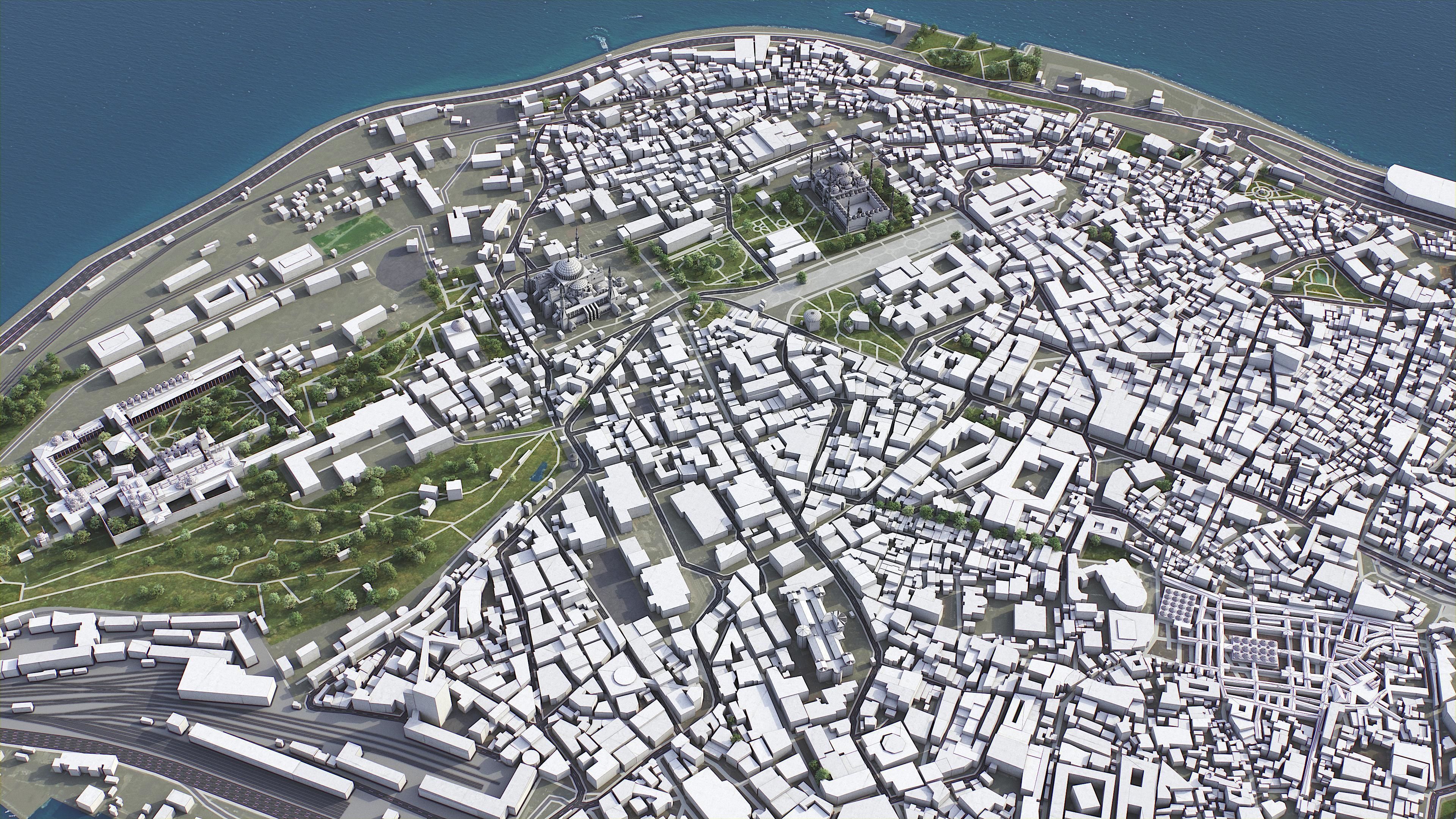 Istanbul Low-poly 3D model_12