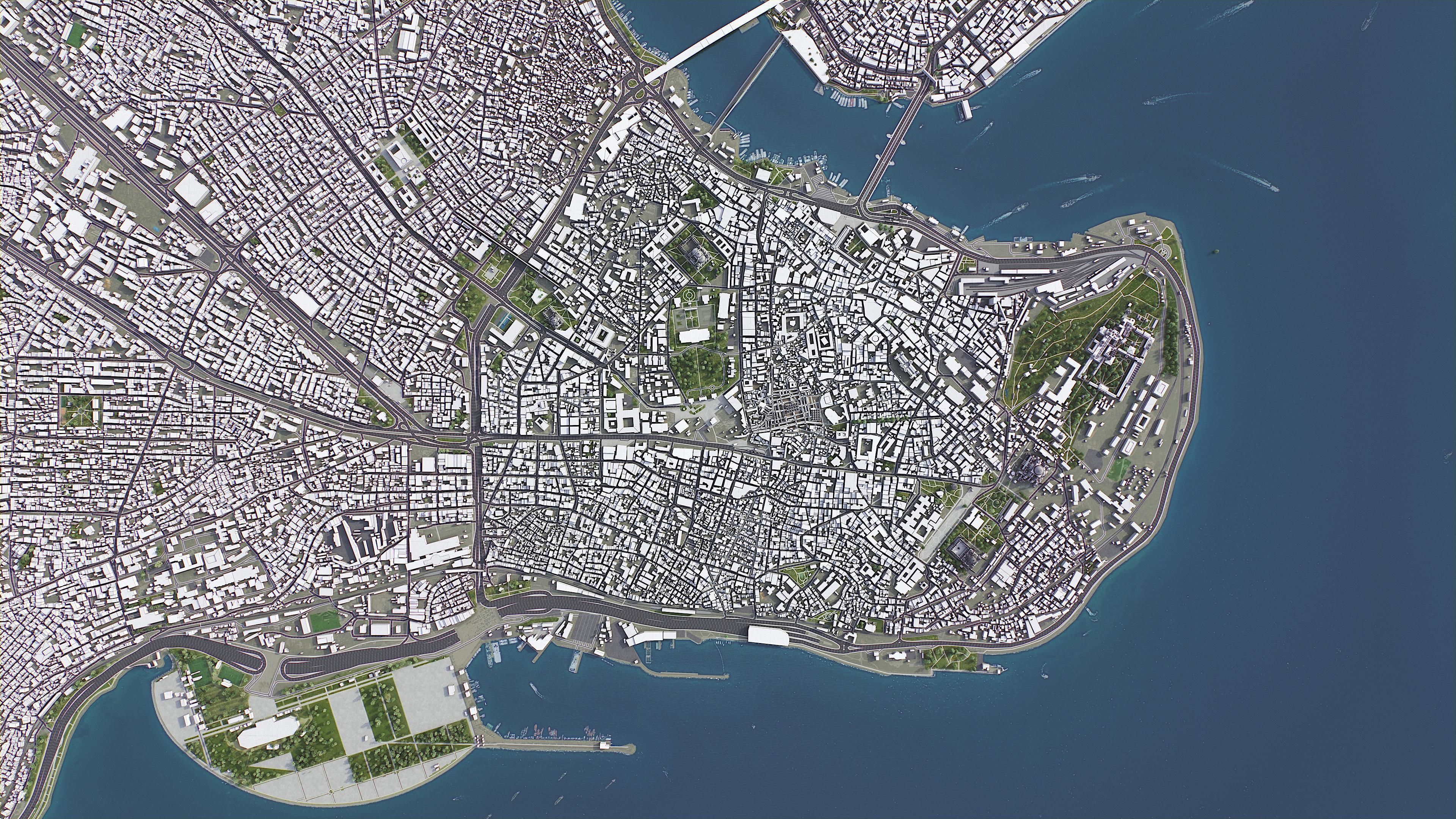 Istanbul Low-poly 3D model_11