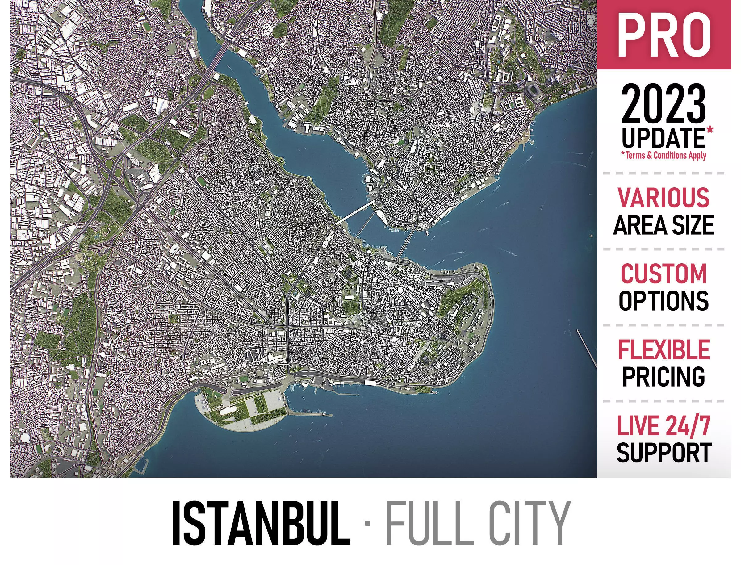 Istanbul Low-poly 3D model_0