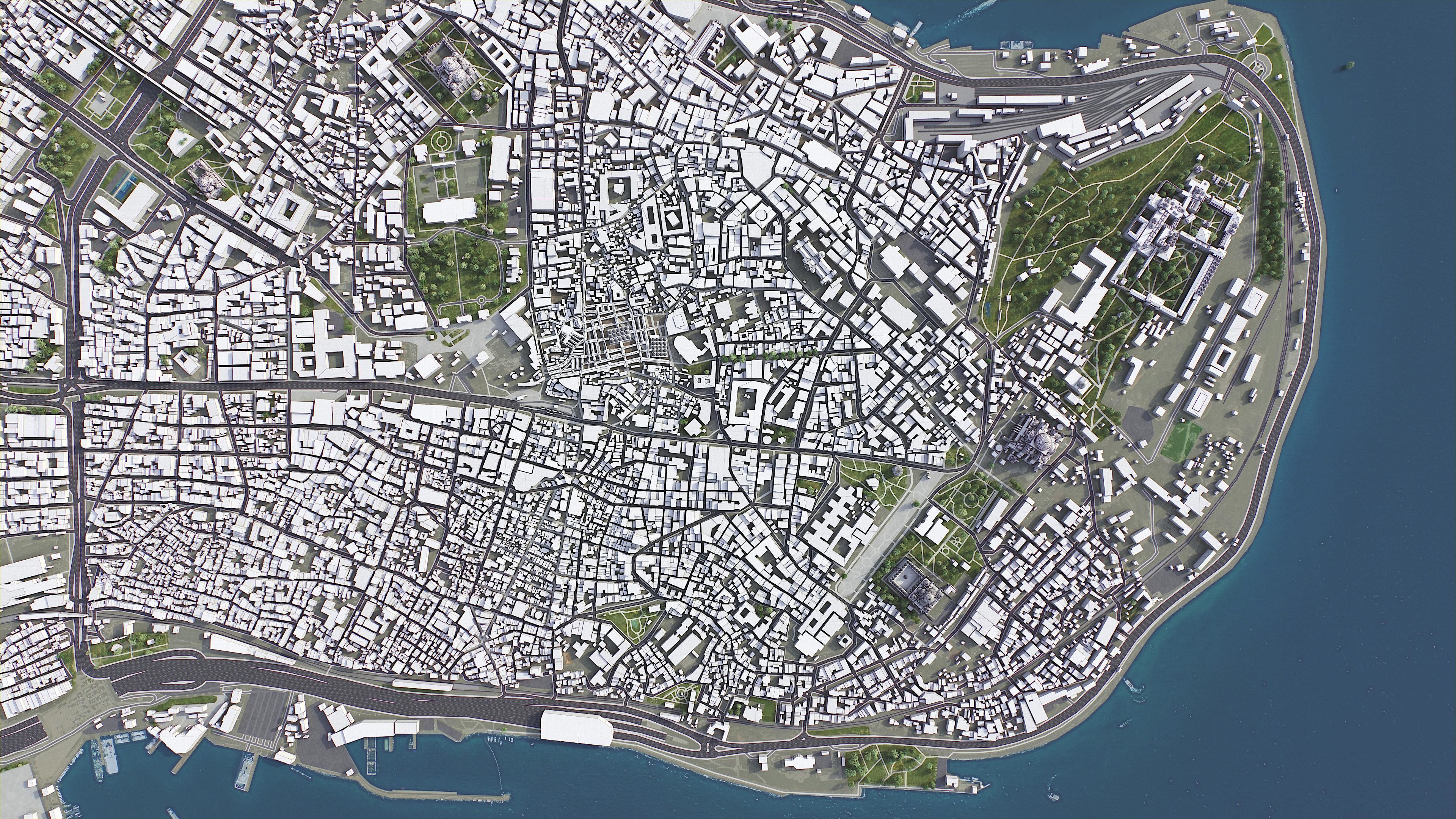 Istanbul Low-poly 3D model_10