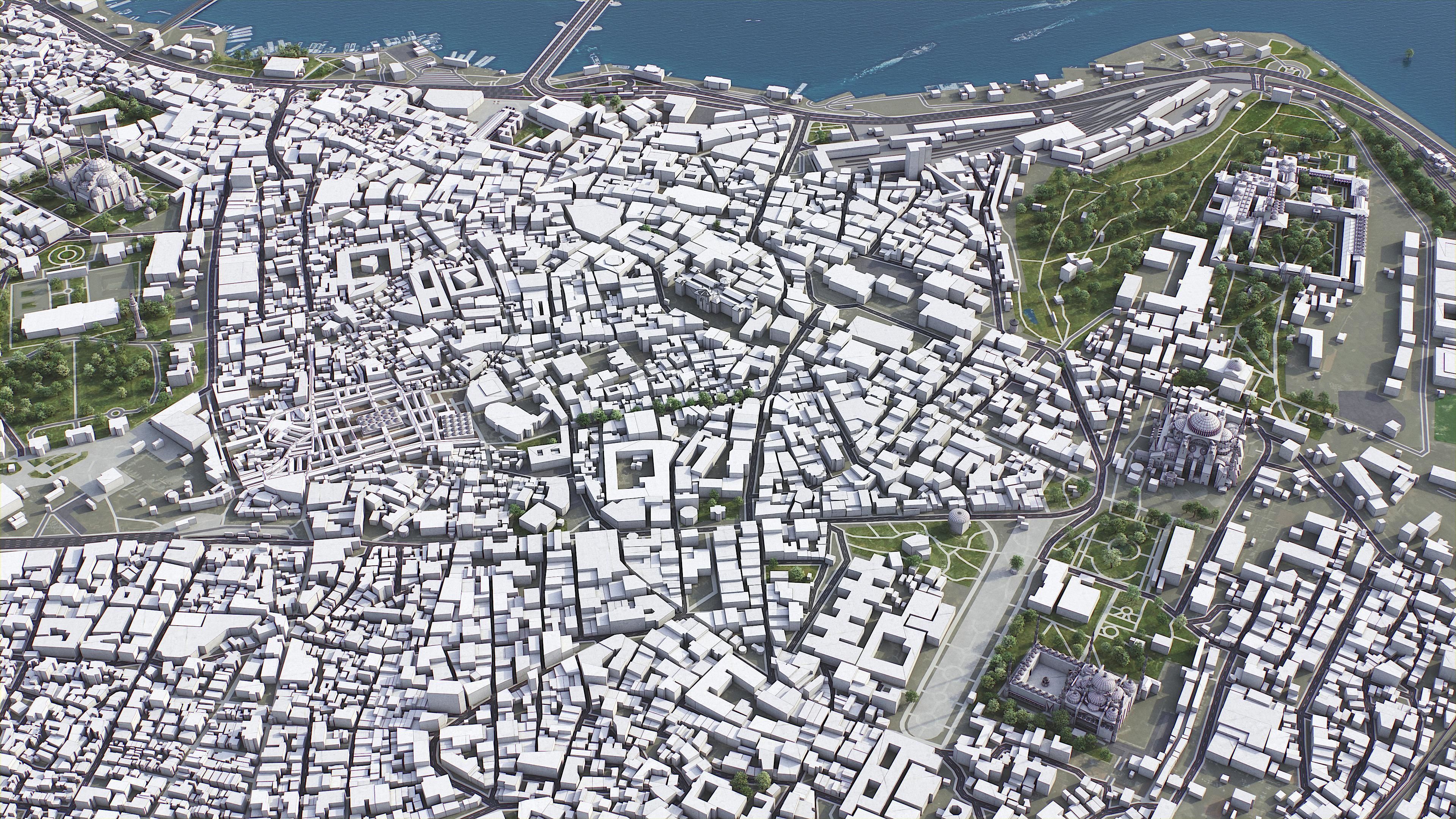 Istanbul Low-poly 3D model_3