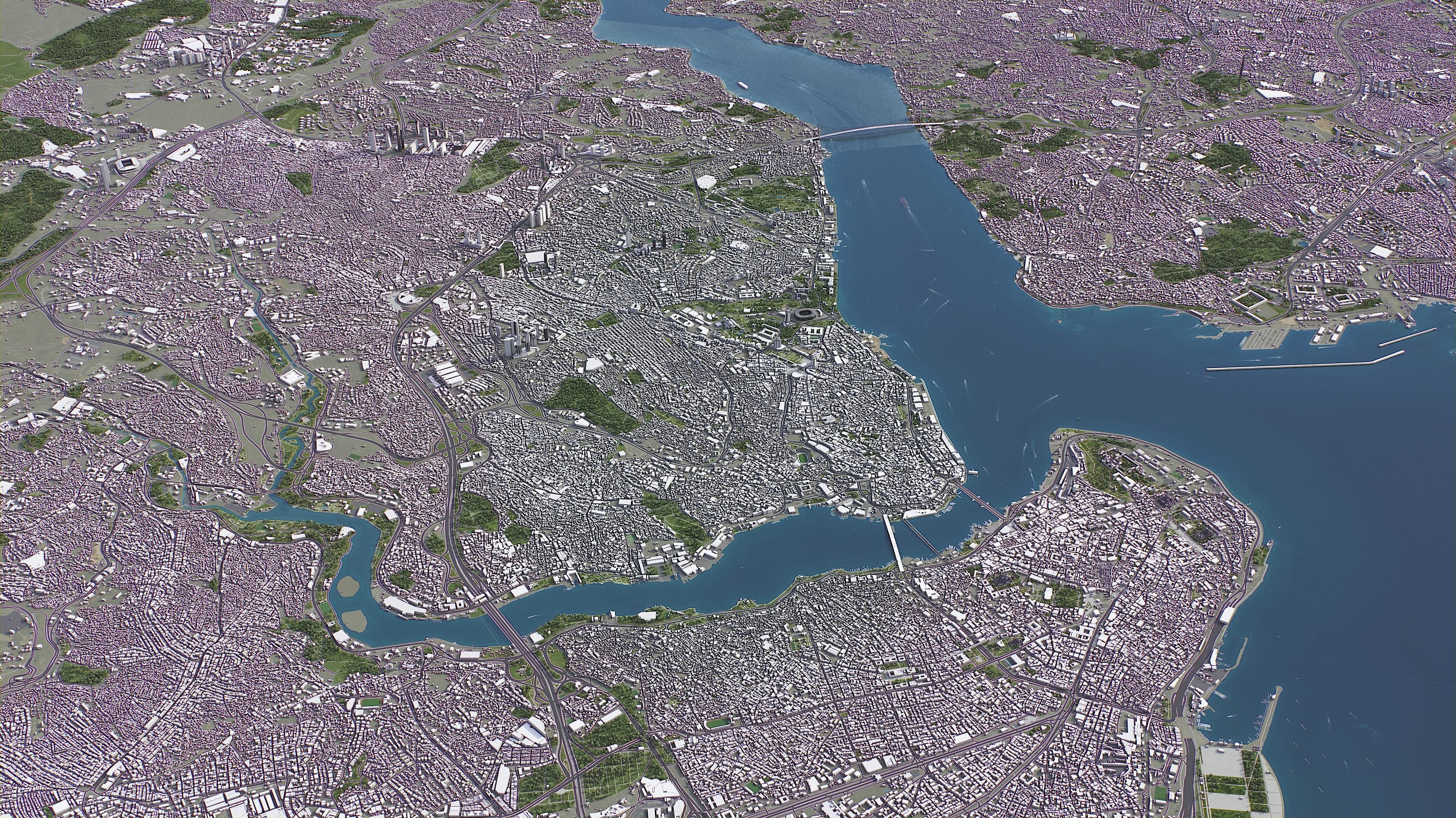 Istanbul Low-poly 3D model_13