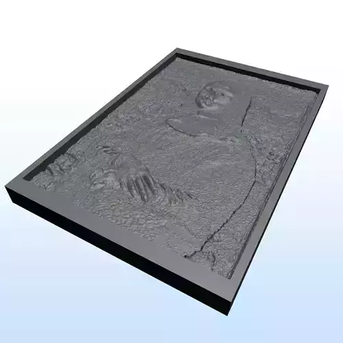 mona lisa embossed 13x19cm