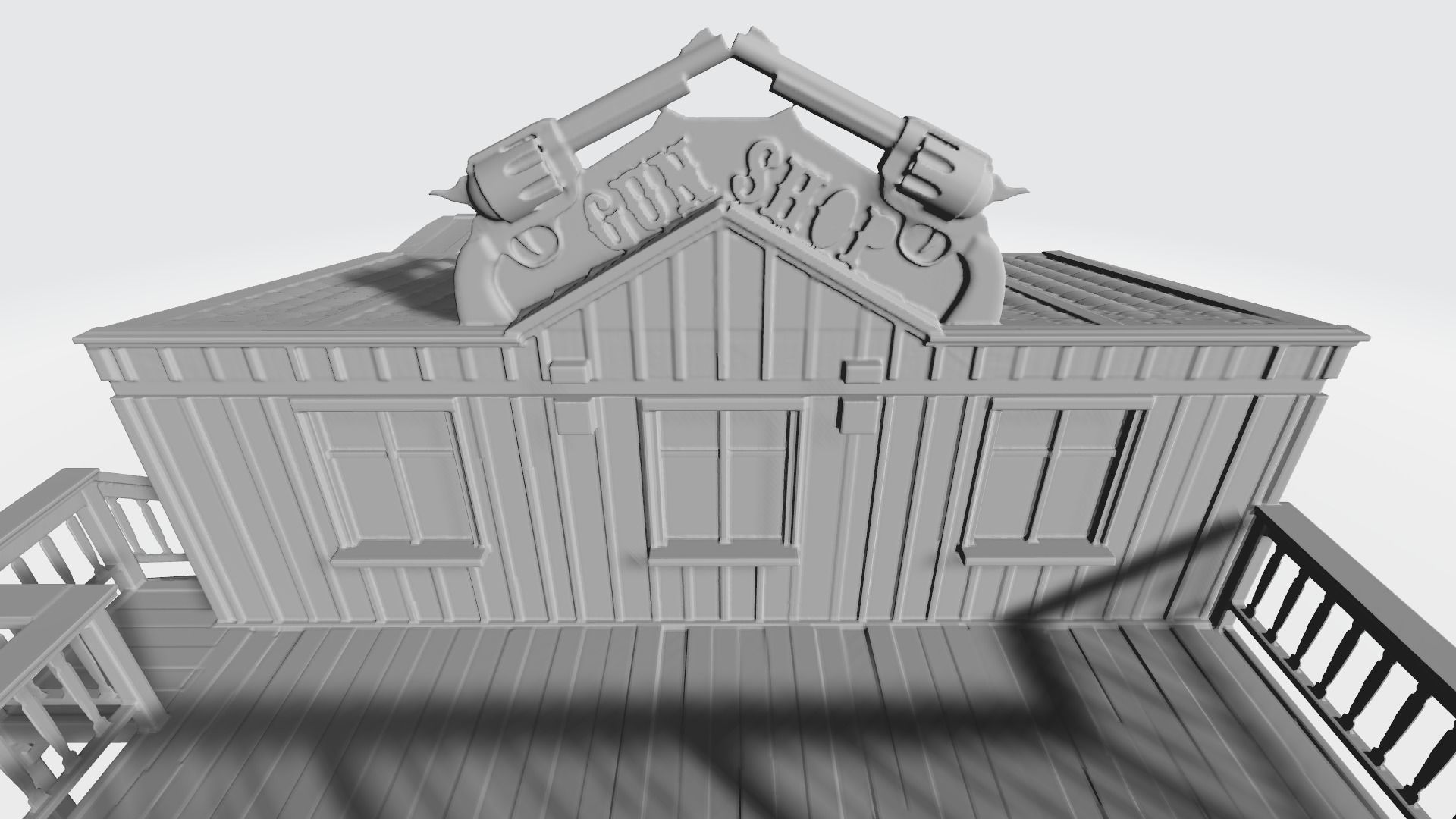 Wild west gun shop 3D print model_1
