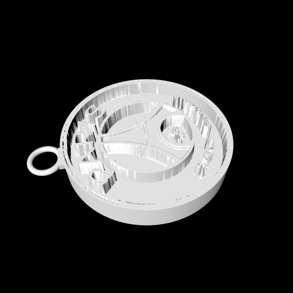 PSG keychain 3D print model_7