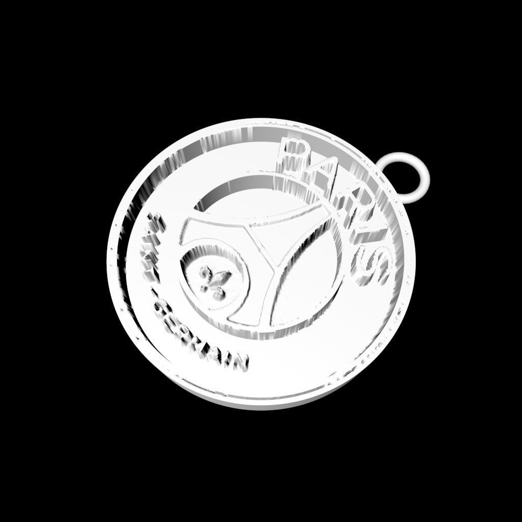 PSG keychain 3D print model_4