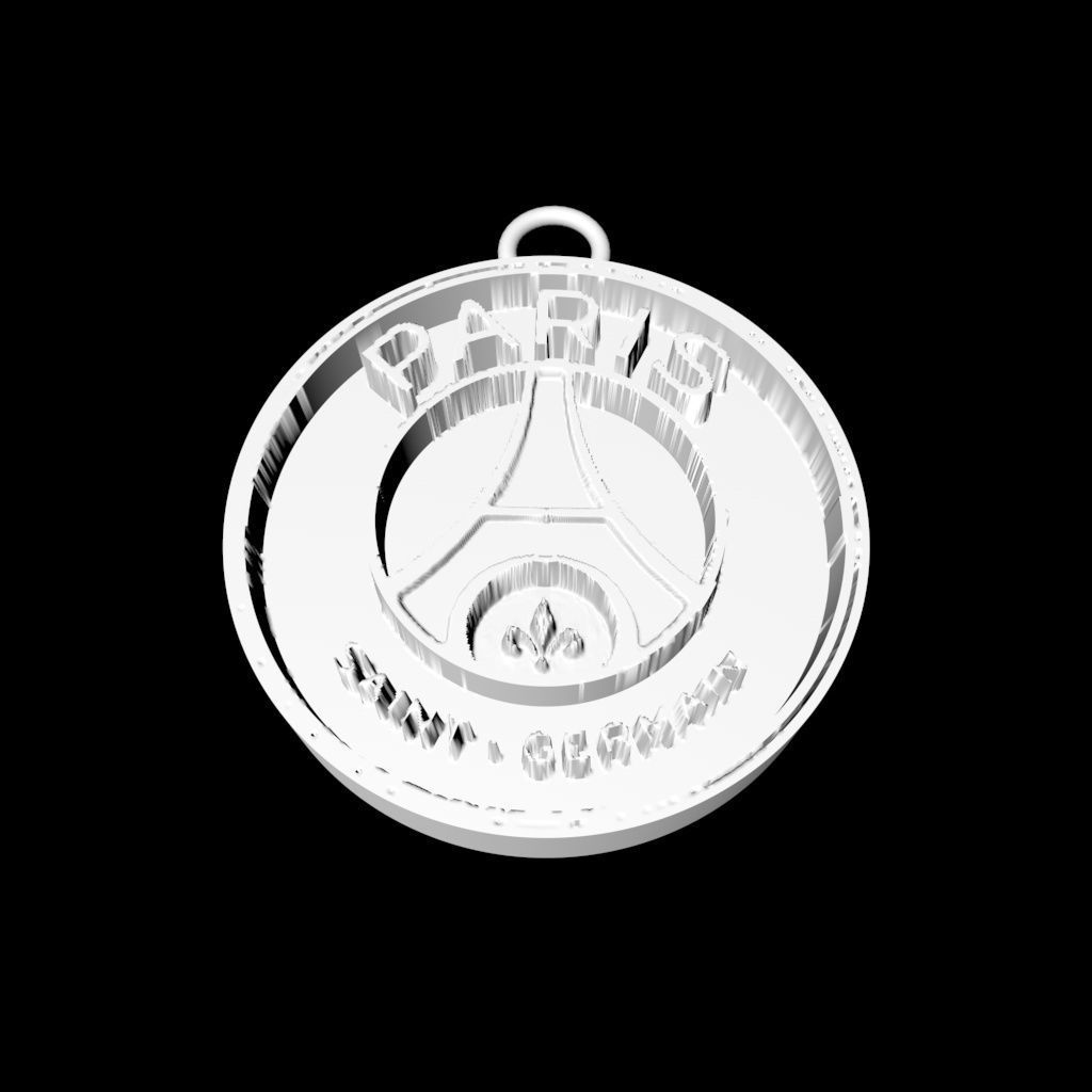 PSG keychain 3D print model_3