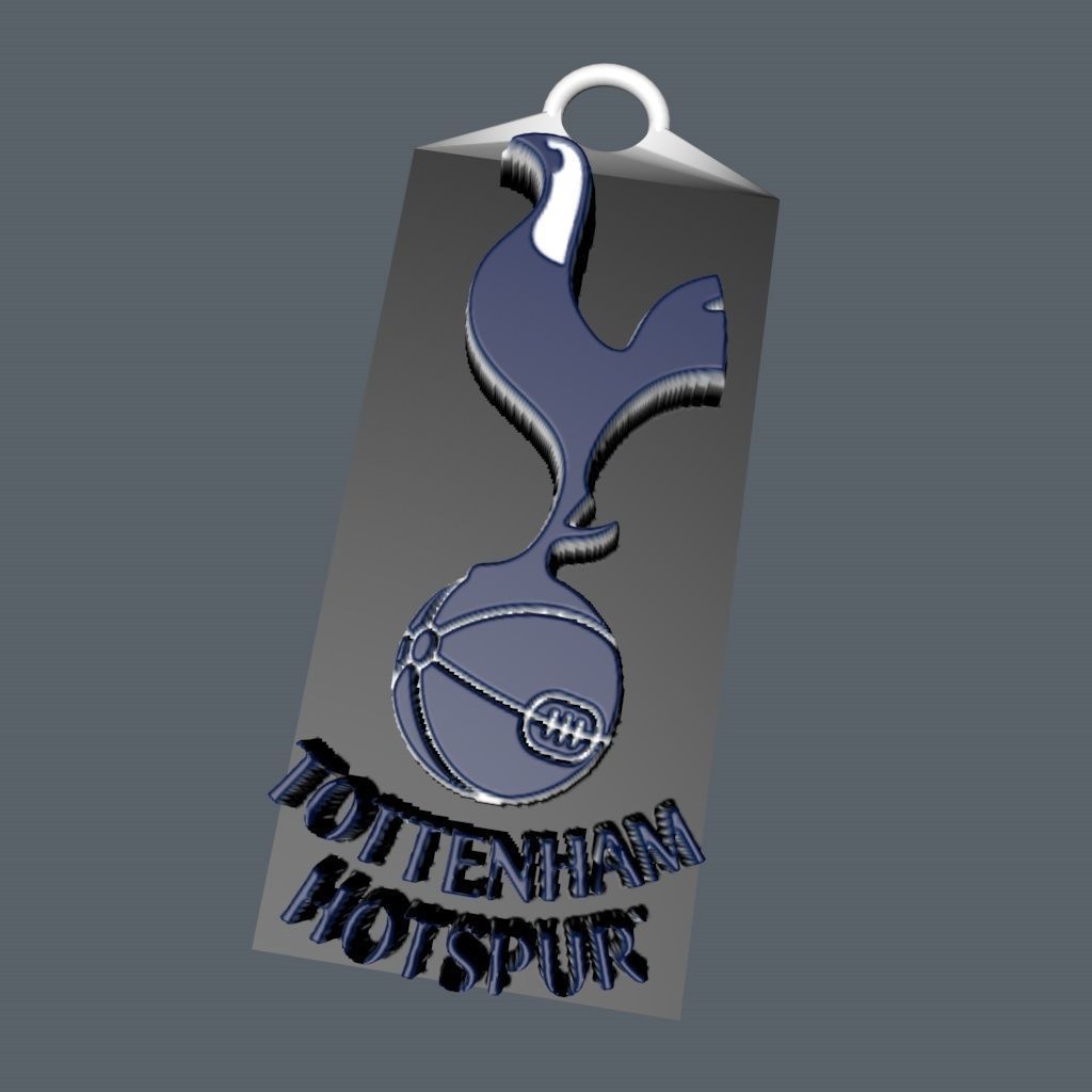 tottenham Hotspurs keychain 3D print model_1
