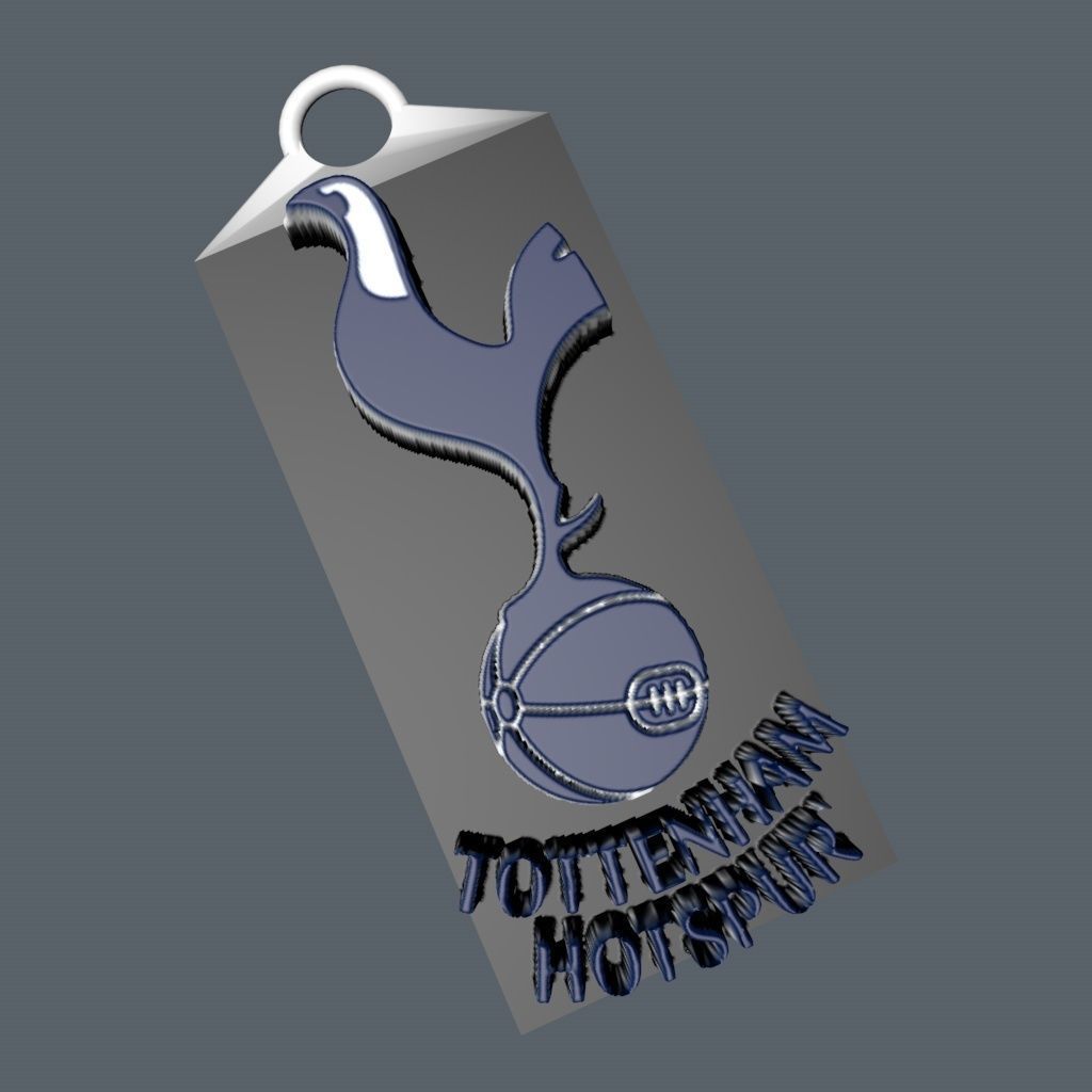 tottenham Hotspurs keychain 3D print model_3
