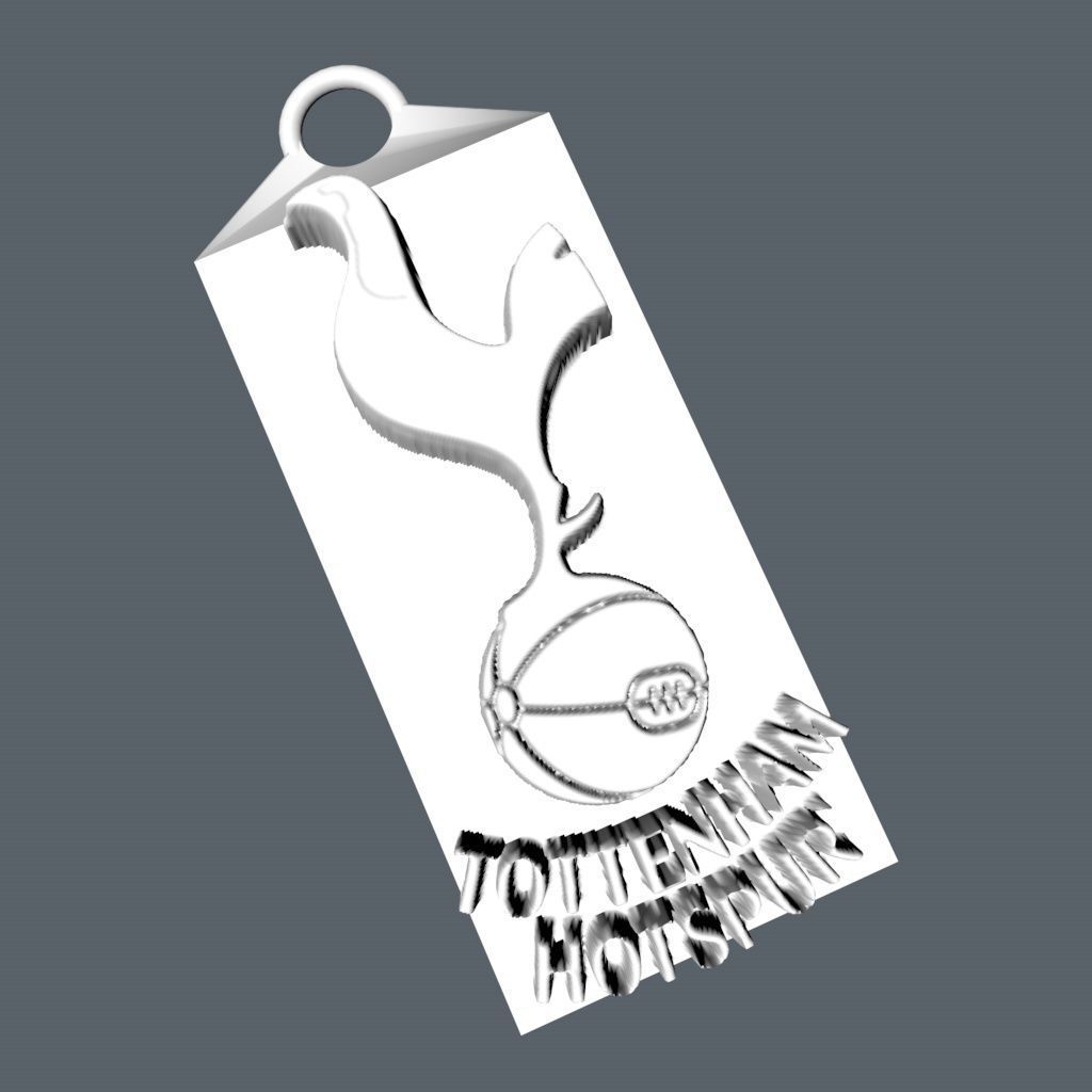 tottenham Hotspurs keychain 3D print model_2