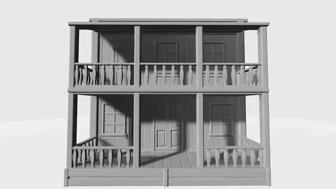 Wild west wood house 