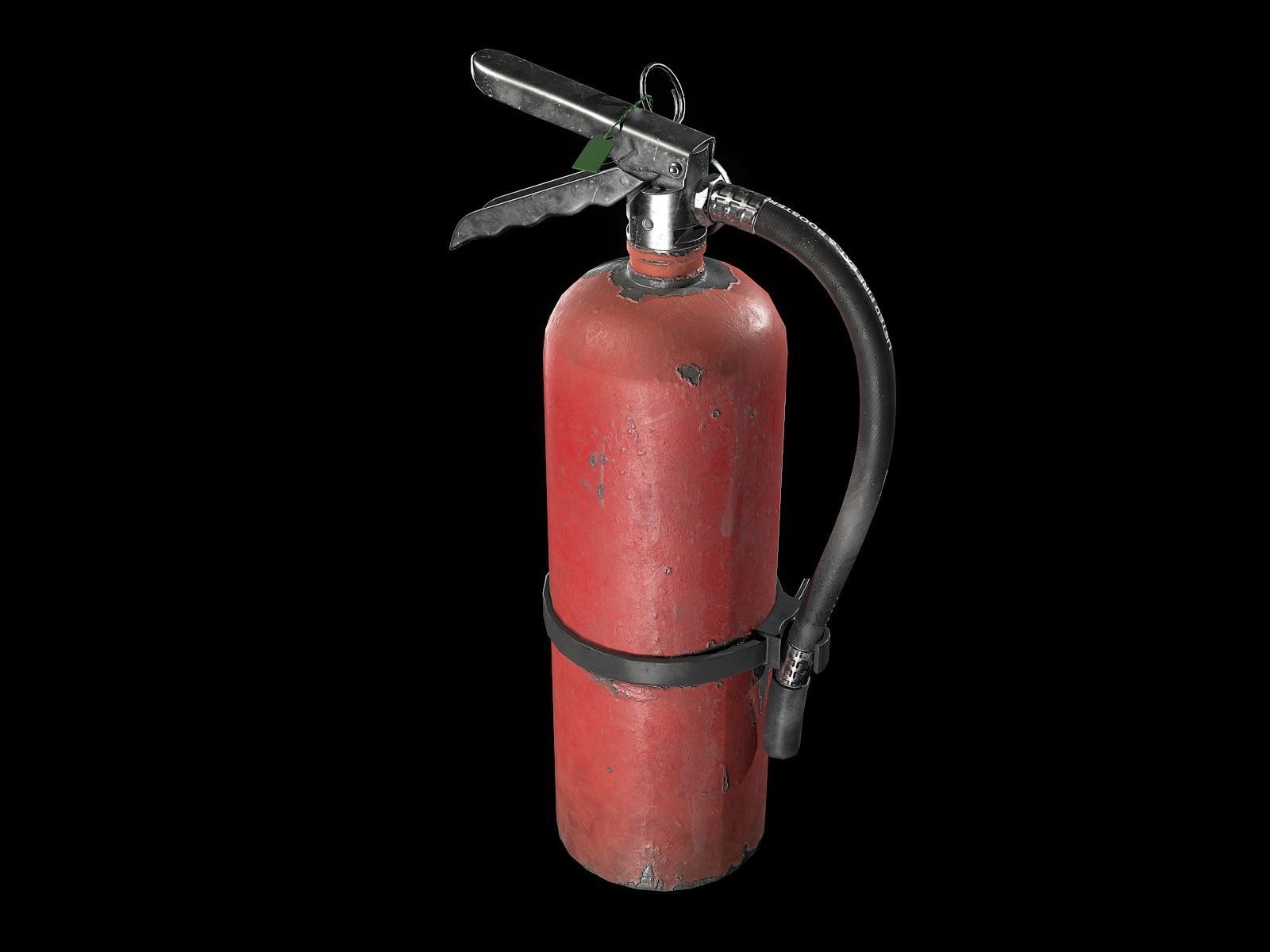 Fire extinguisher Low-poly 3D model_6