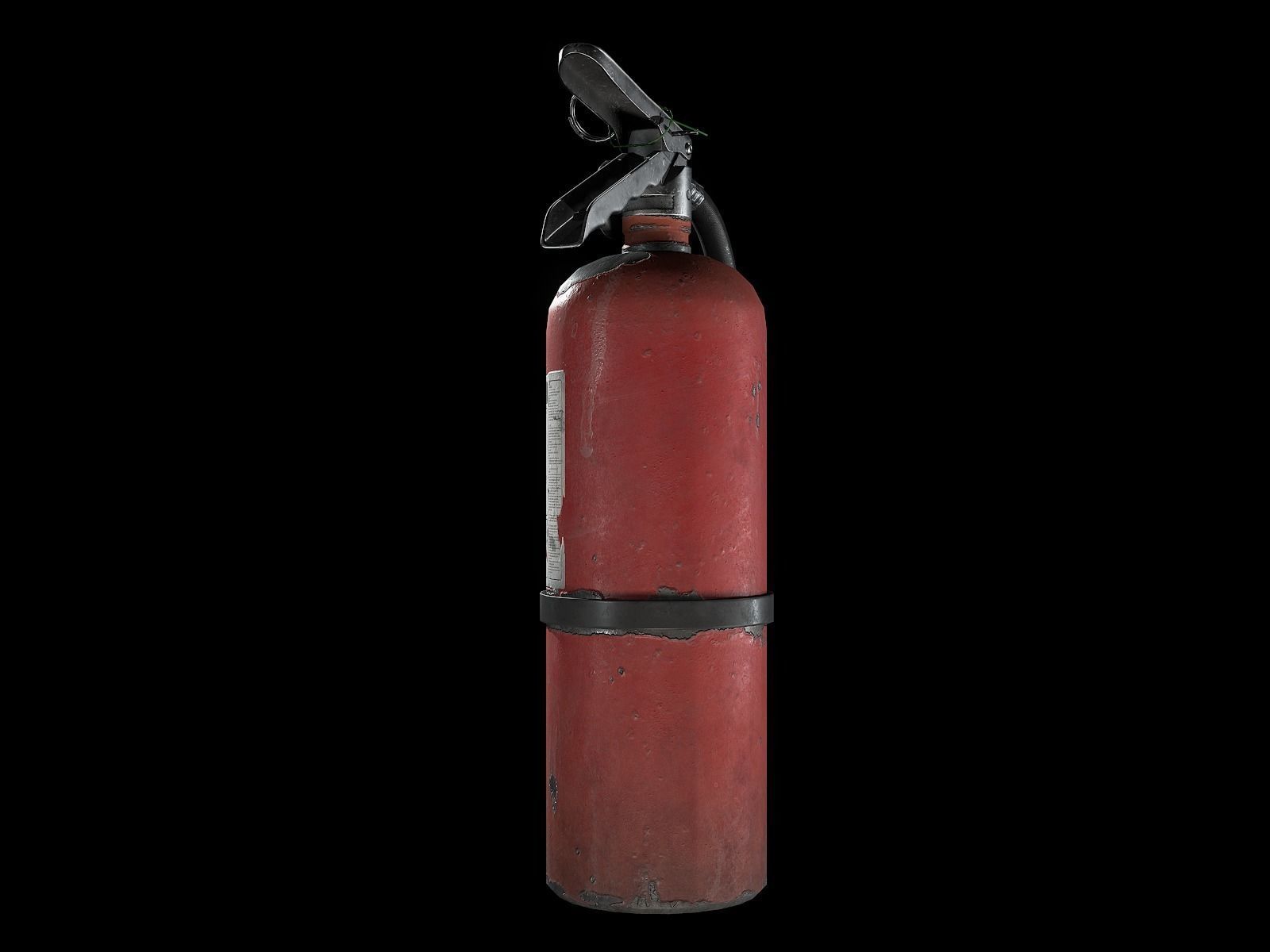 Fire extinguisher Low-poly 3D model_8