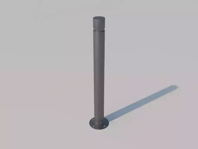 Bollard metal pole