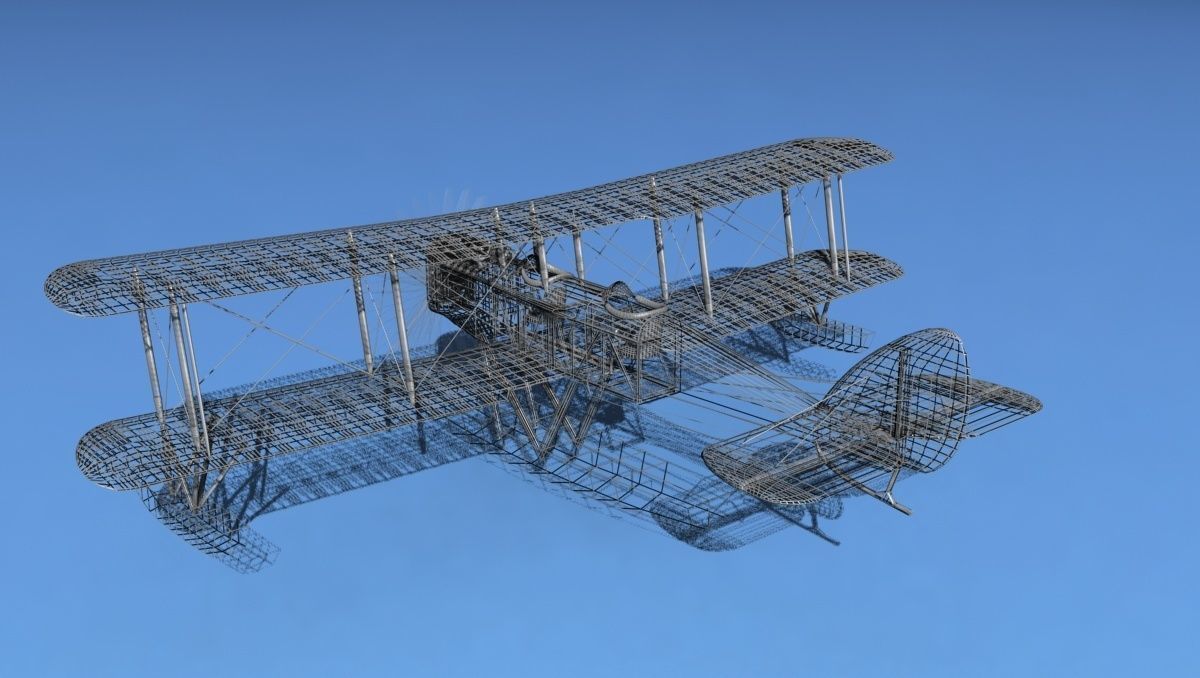 Airco DH-4 Royal Navy Seaplane 3D model_15