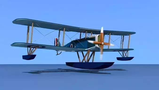 Airco DH-4 Royal Navy Seaplane 3D model